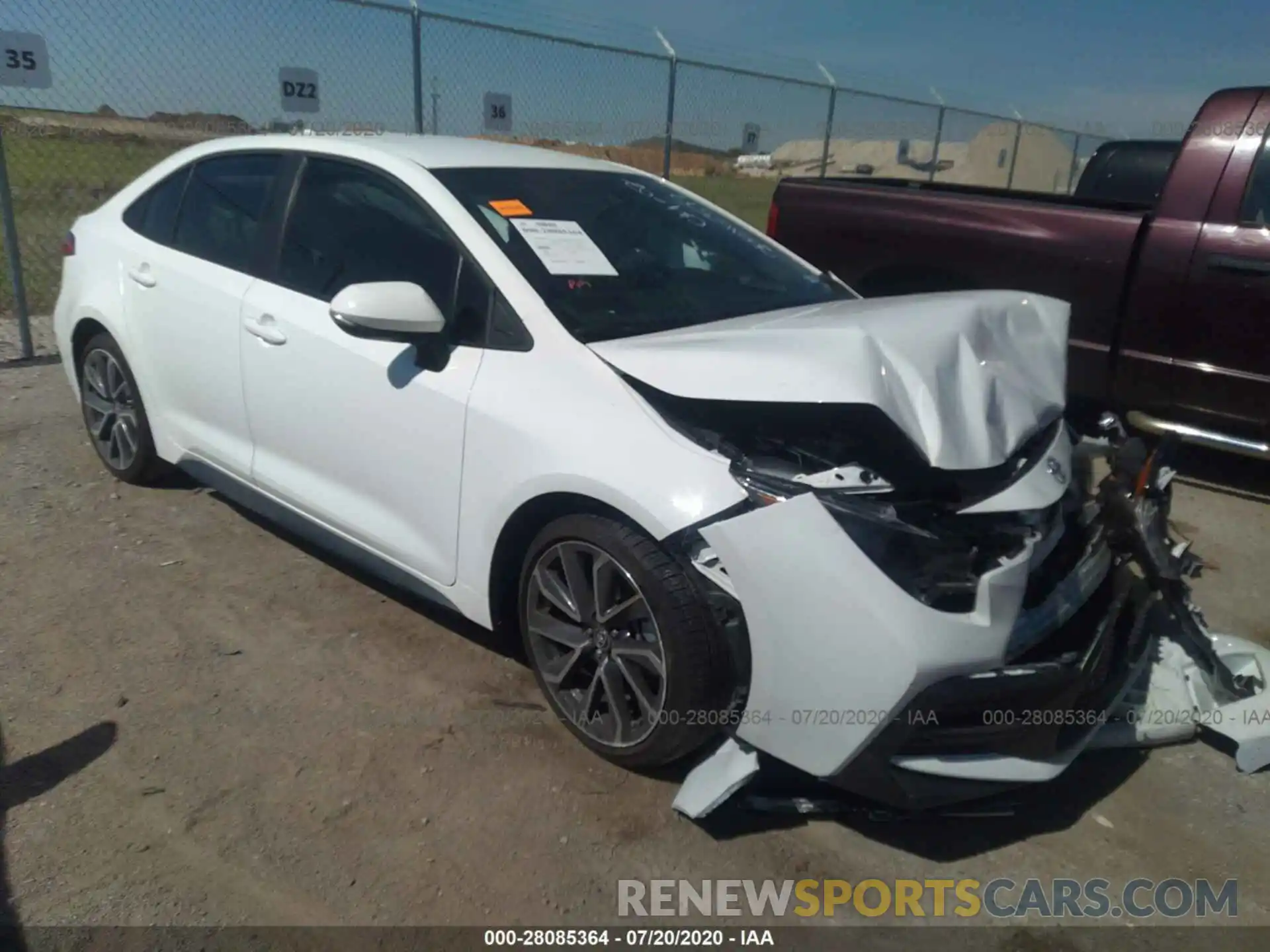 1 Photograph of a damaged car 5YFS4RCE6LP050484 TOYOTA COROLLA 2020