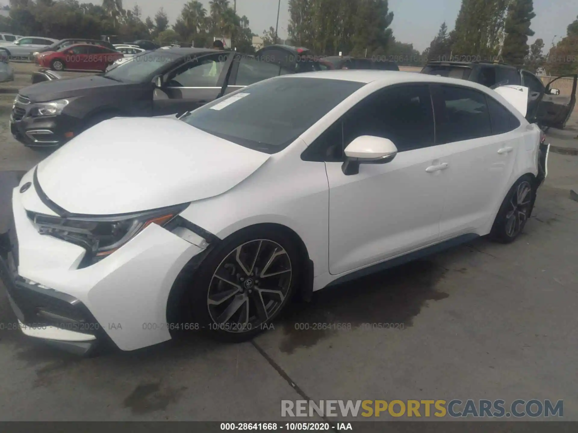 2 Photograph of a damaged car 5YFS4RCE6LP053630 TOYOTA COROLLA 2020