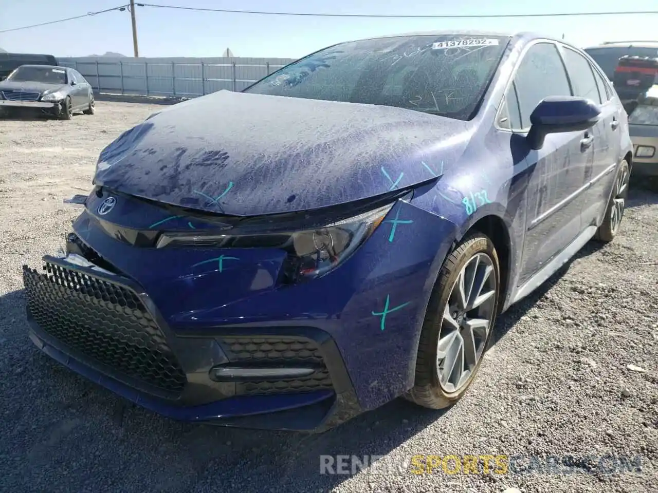 2 Photograph of a damaged car 5YFS4RCE6LP053692 TOYOTA COROLLA 2020