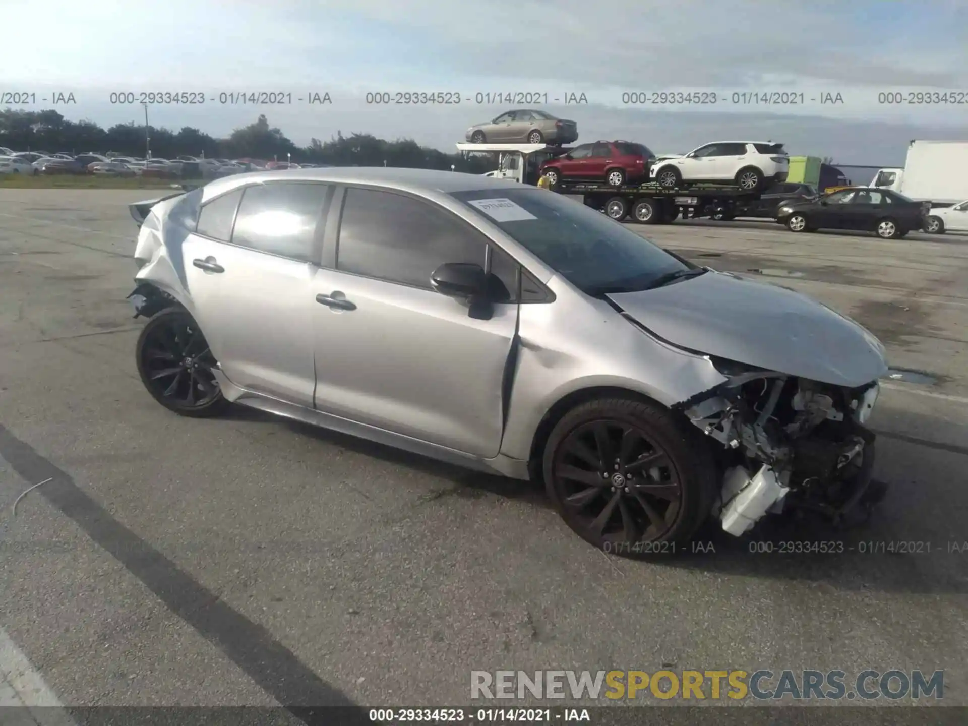 1 Photograph of a damaged car 5YFS4RCE6LP053868 TOYOTA COROLLA 2020