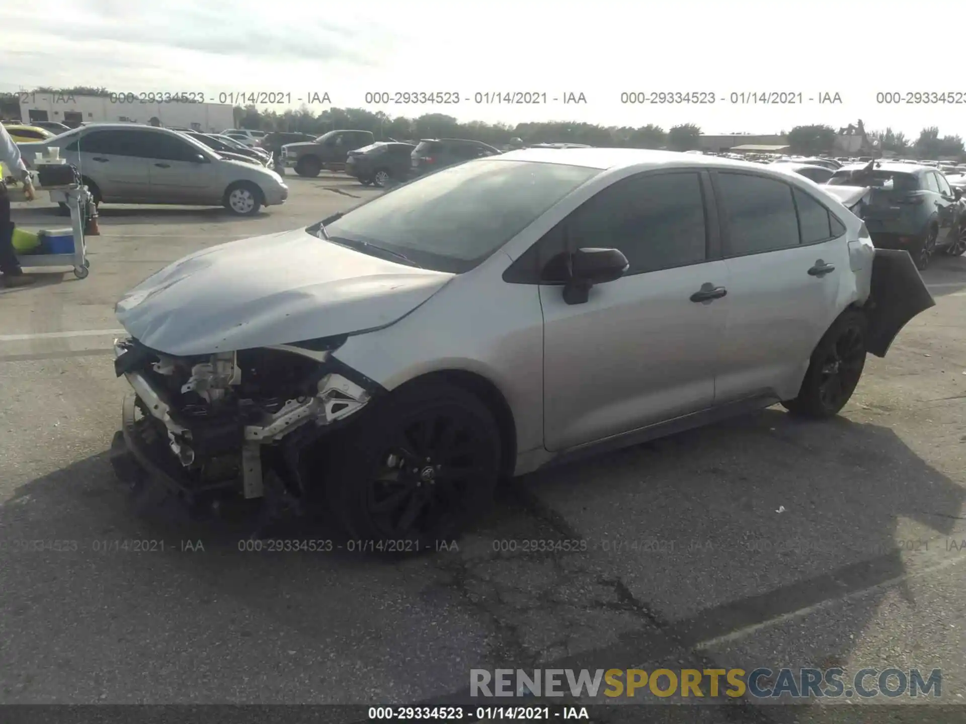 2 Photograph of a damaged car 5YFS4RCE6LP053868 TOYOTA COROLLA 2020