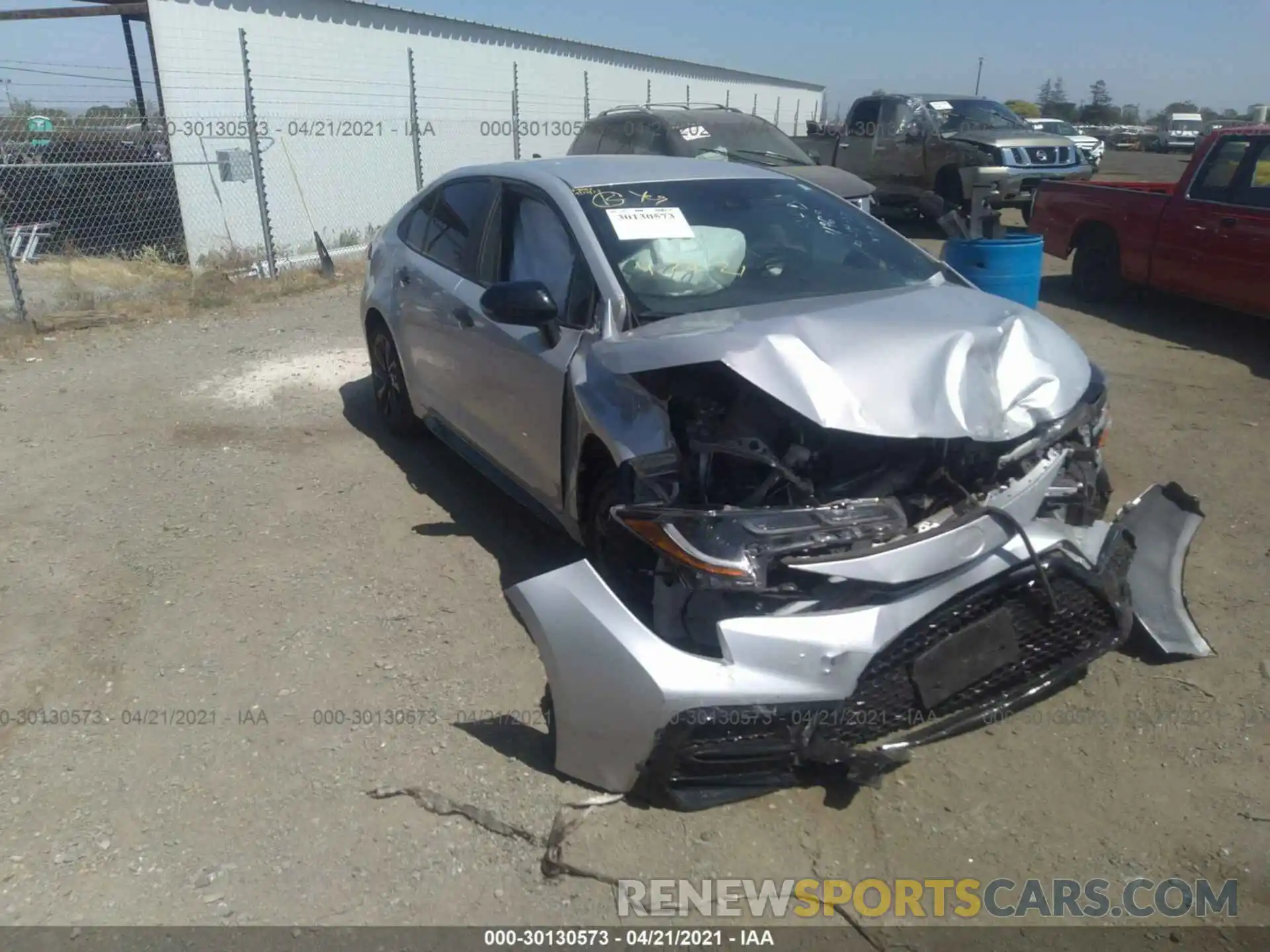 1 Photograph of a damaged car 5YFS4RCE6LP055006 TOYOTA COROLLA 2020