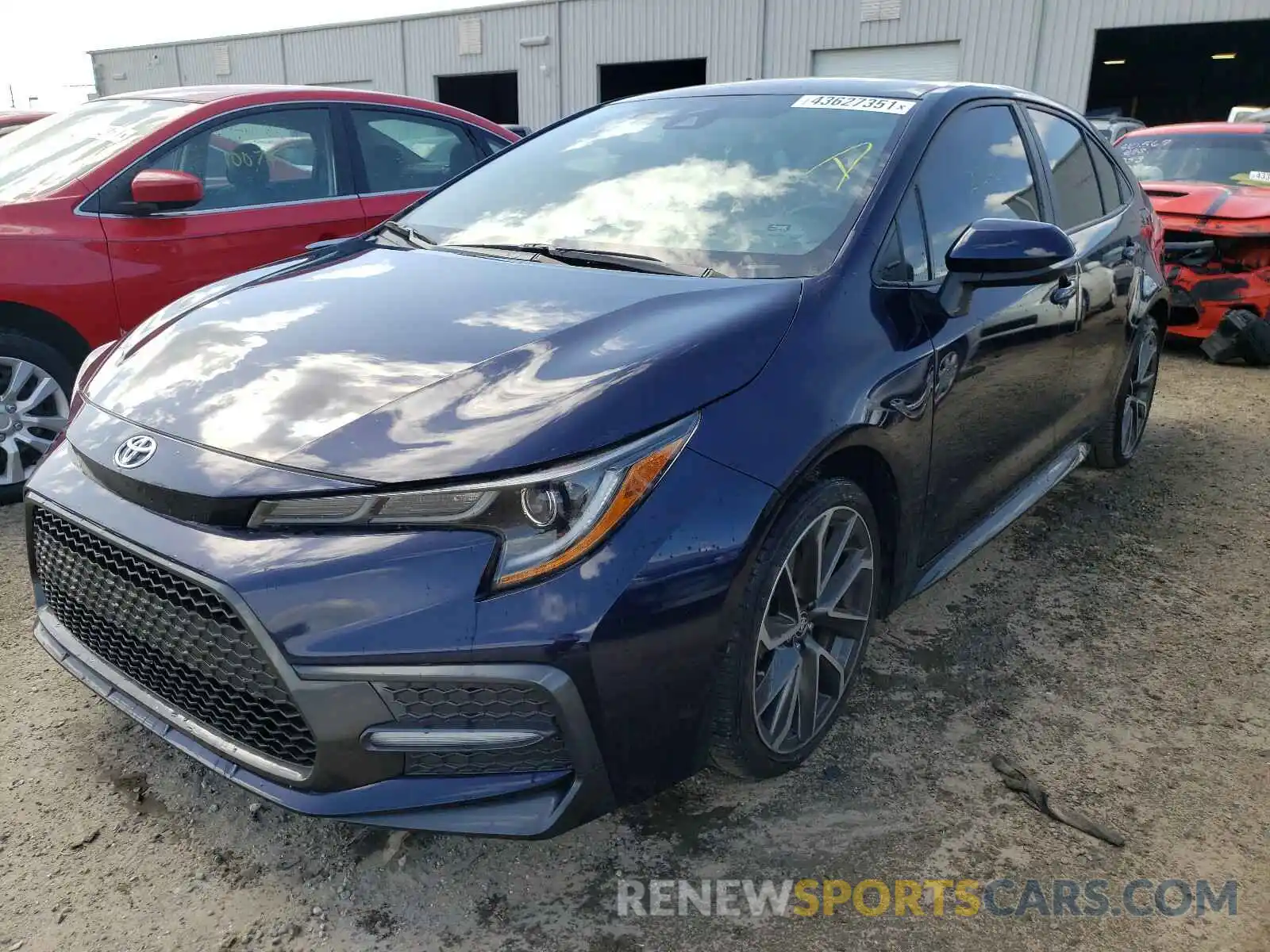 2 Photograph of a damaged car 5YFS4RCE7LP001682 TOYOTA COROLLA 2020