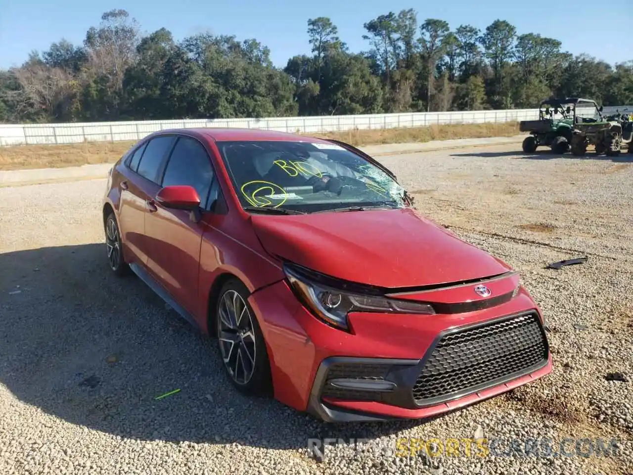 1 Photograph of a damaged car 5YFS4RCE7LP002623 TOYOTA COROLLA 2020