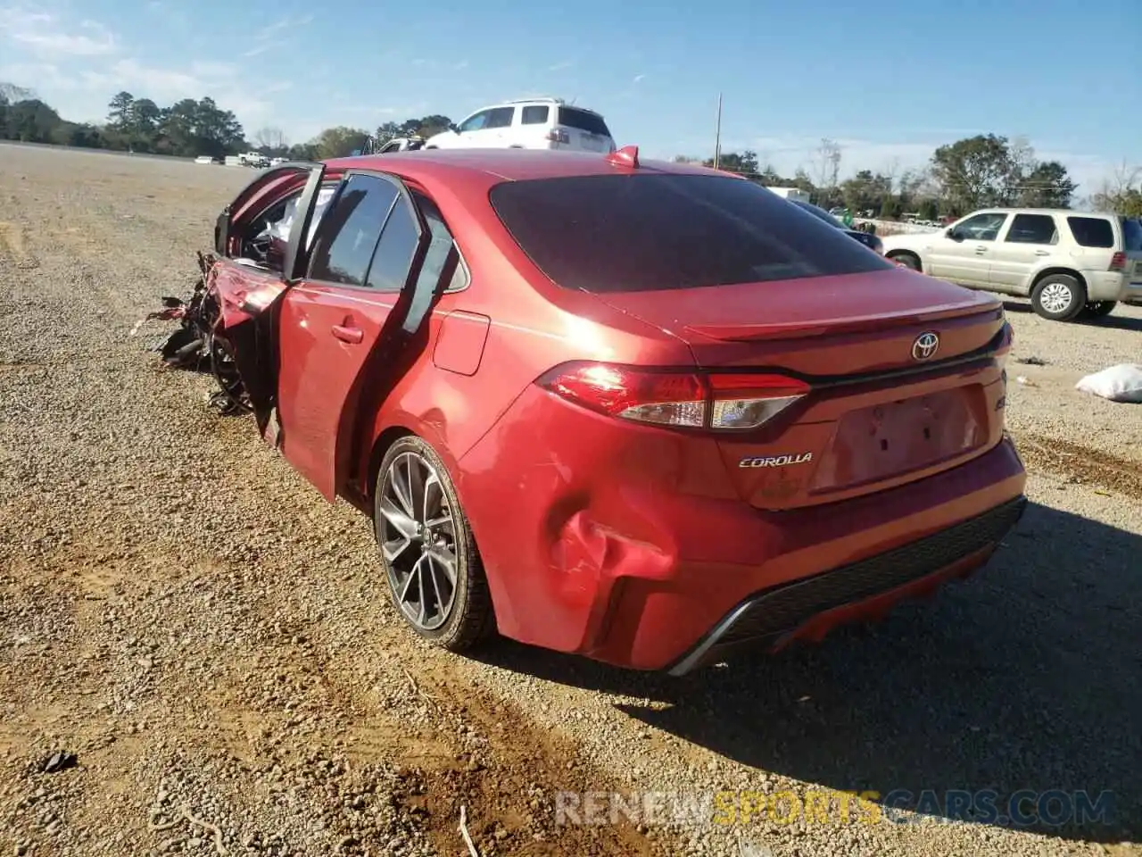 3 Photograph of a damaged car 5YFS4RCE7LP002623 TOYOTA COROLLA 2020