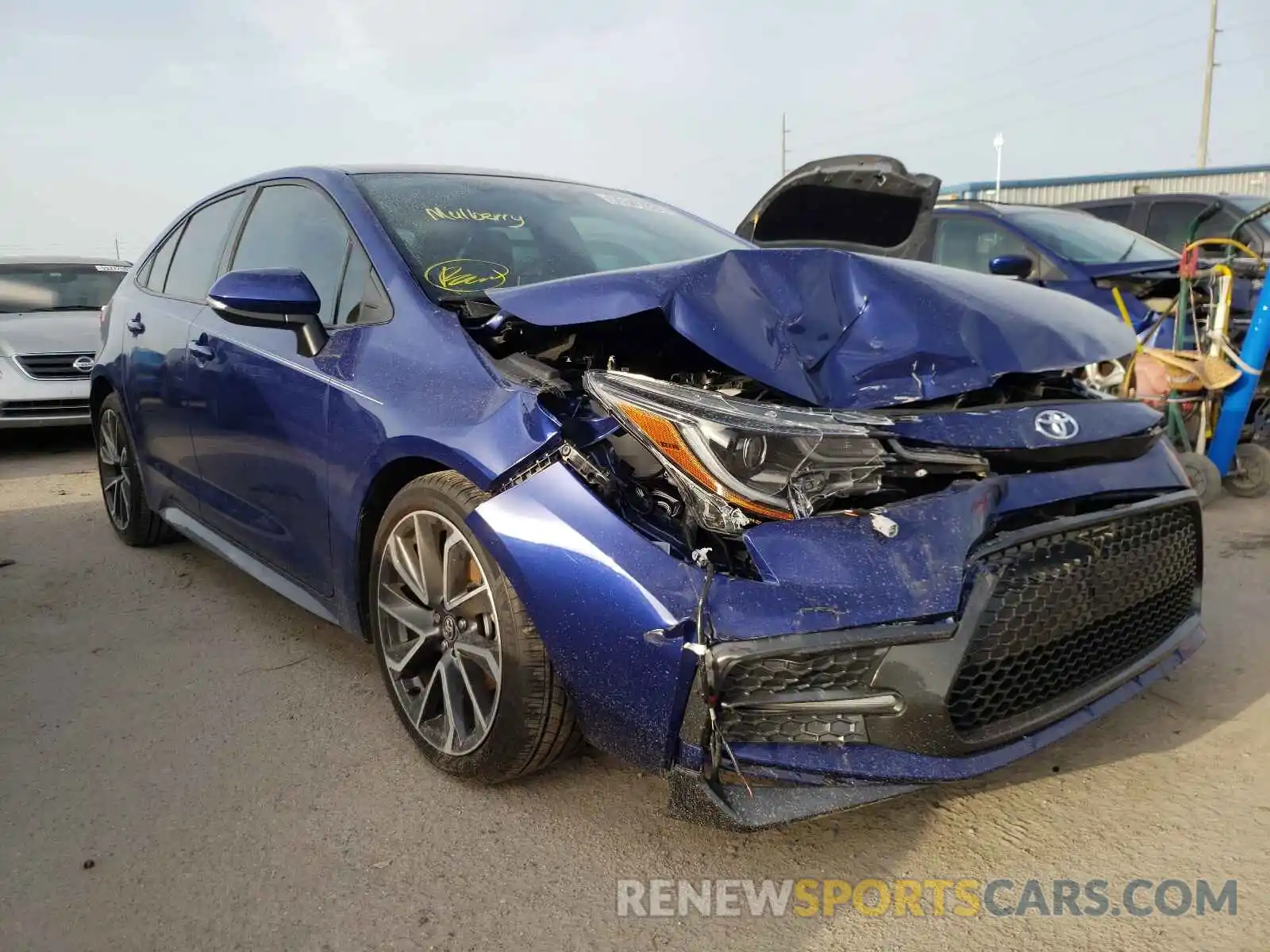 1 Photograph of a damaged car 5YFS4RCE7LP002766 TOYOTA COROLLA 2020