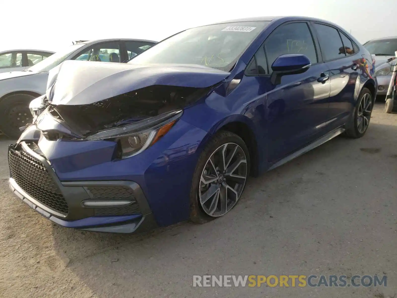 2 Photograph of a damaged car 5YFS4RCE7LP002766 TOYOTA COROLLA 2020