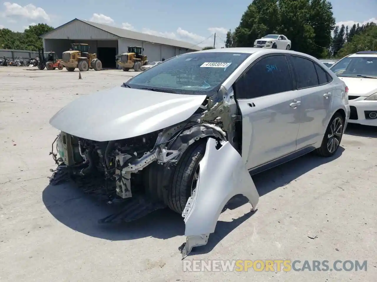 2 Photograph of a damaged car 5YFS4RCE7LP009488 TOYOTA COROLLA 2020