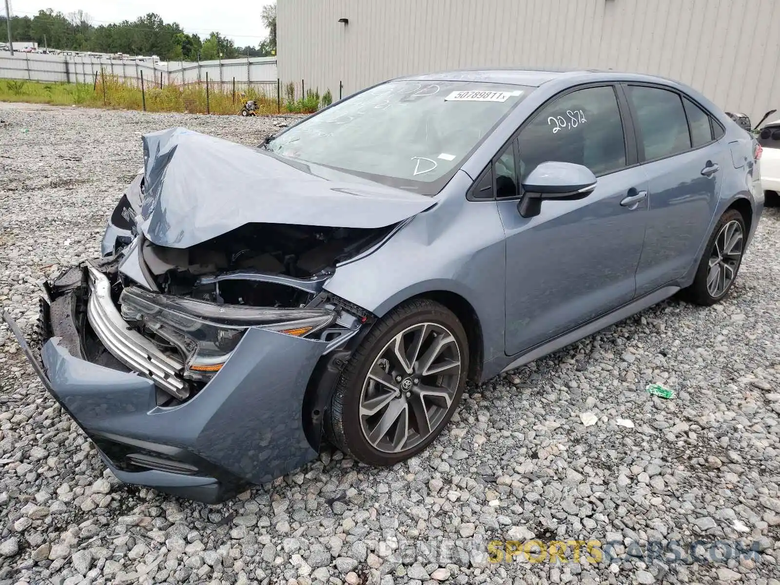 2 Photograph of a damaged car 5YFS4RCE7LP011225 TOYOTA COROLLA 2020