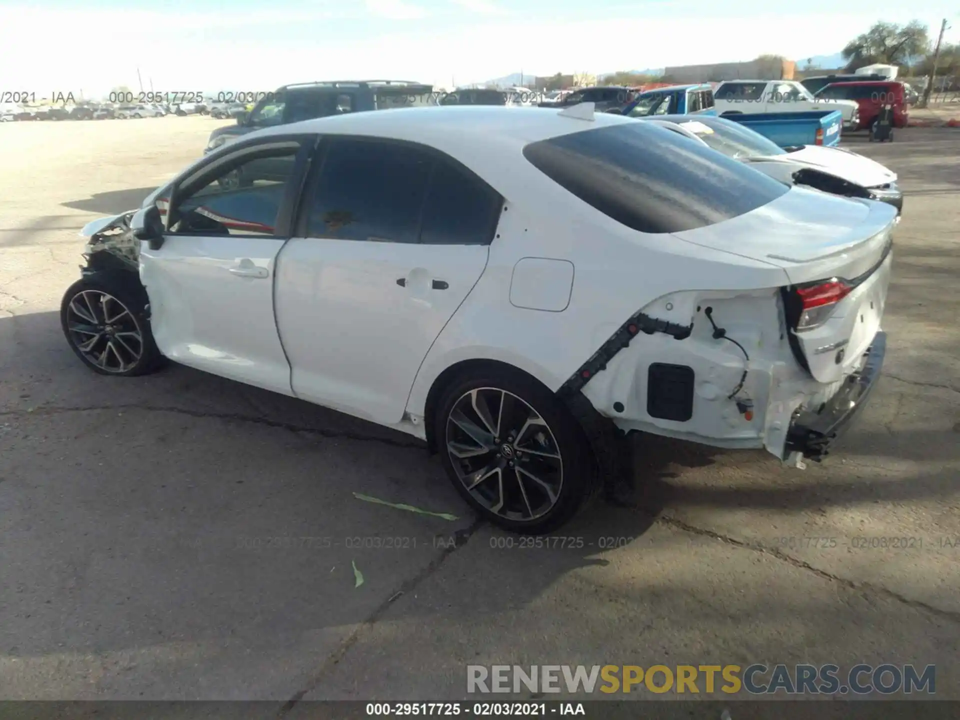 3 Photograph of a damaged car 5YFS4RCE7LP017168 TOYOTA COROLLA 2020