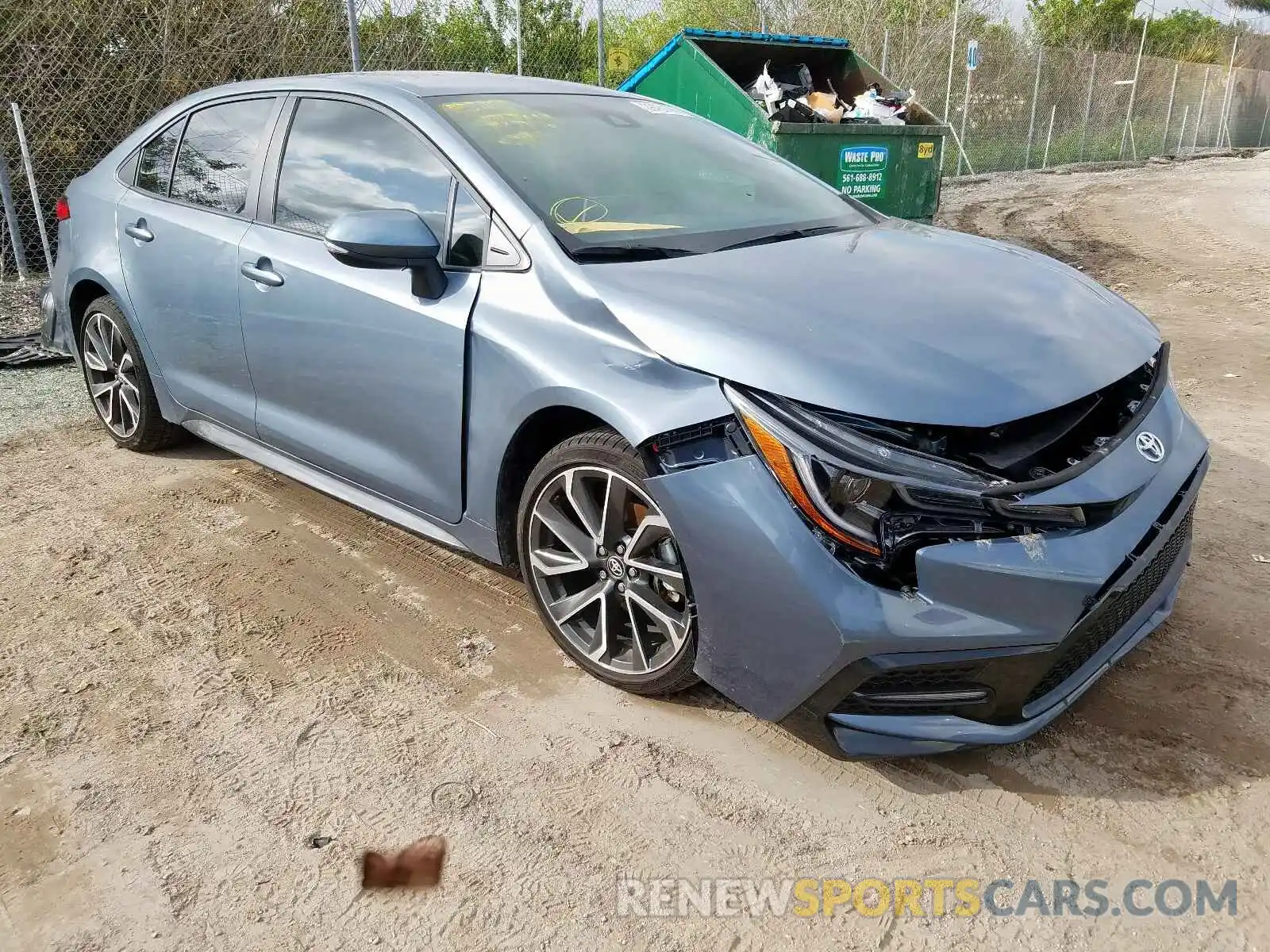 1 Photograph of a damaged car 5YFS4RCE7LP019745 TOYOTA COROLLA 2020