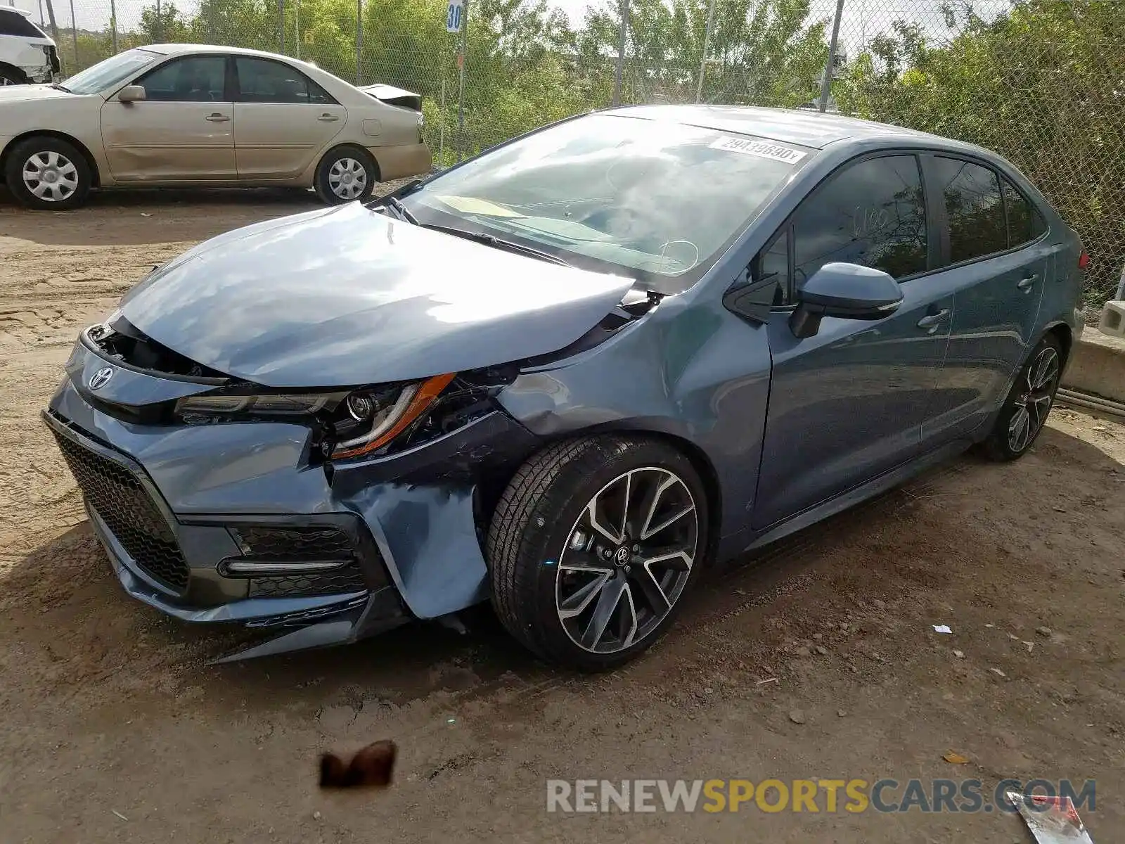 2 Photograph of a damaged car 5YFS4RCE7LP019745 TOYOTA COROLLA 2020