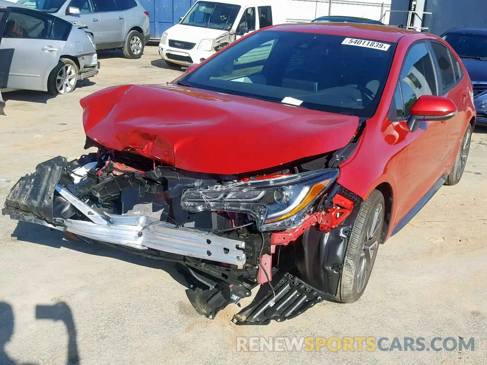 2 Photograph of a damaged car 5YFS4RCE7LP020071 TOYOTA COROLLA 2020