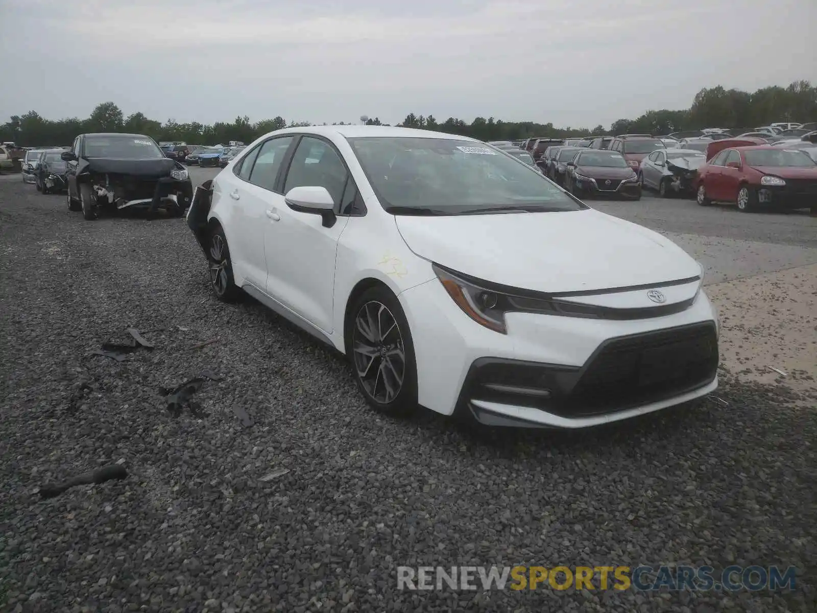 1 Photograph of a damaged car 5YFS4RCE7LP021091 TOYOTA COROLLA 2020