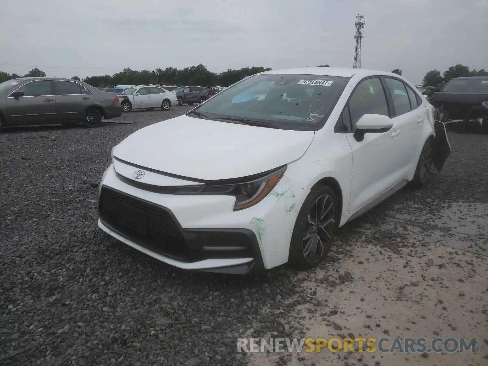 2 Photograph of a damaged car 5YFS4RCE7LP021091 TOYOTA COROLLA 2020