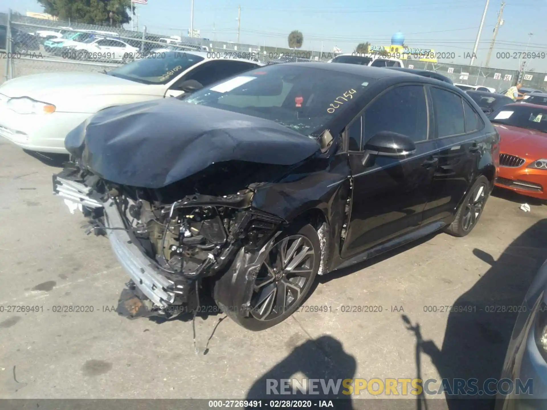 2 Photograph of a damaged car 5YFS4RCE7LP021754 TOYOTA COROLLA 2020