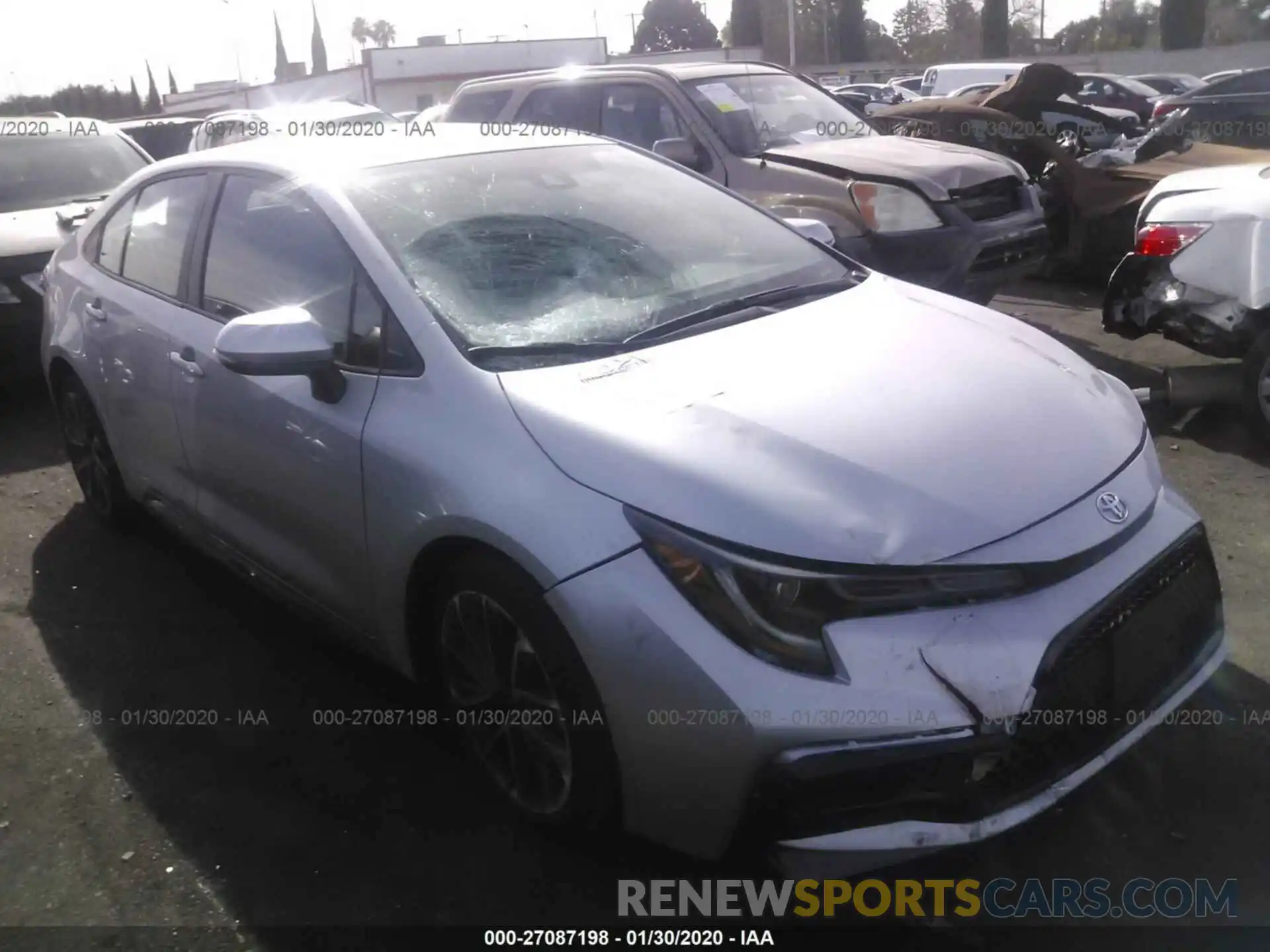 1 Photograph of a damaged car 5YFS4RCE7LP021852 TOYOTA COROLLA 2020