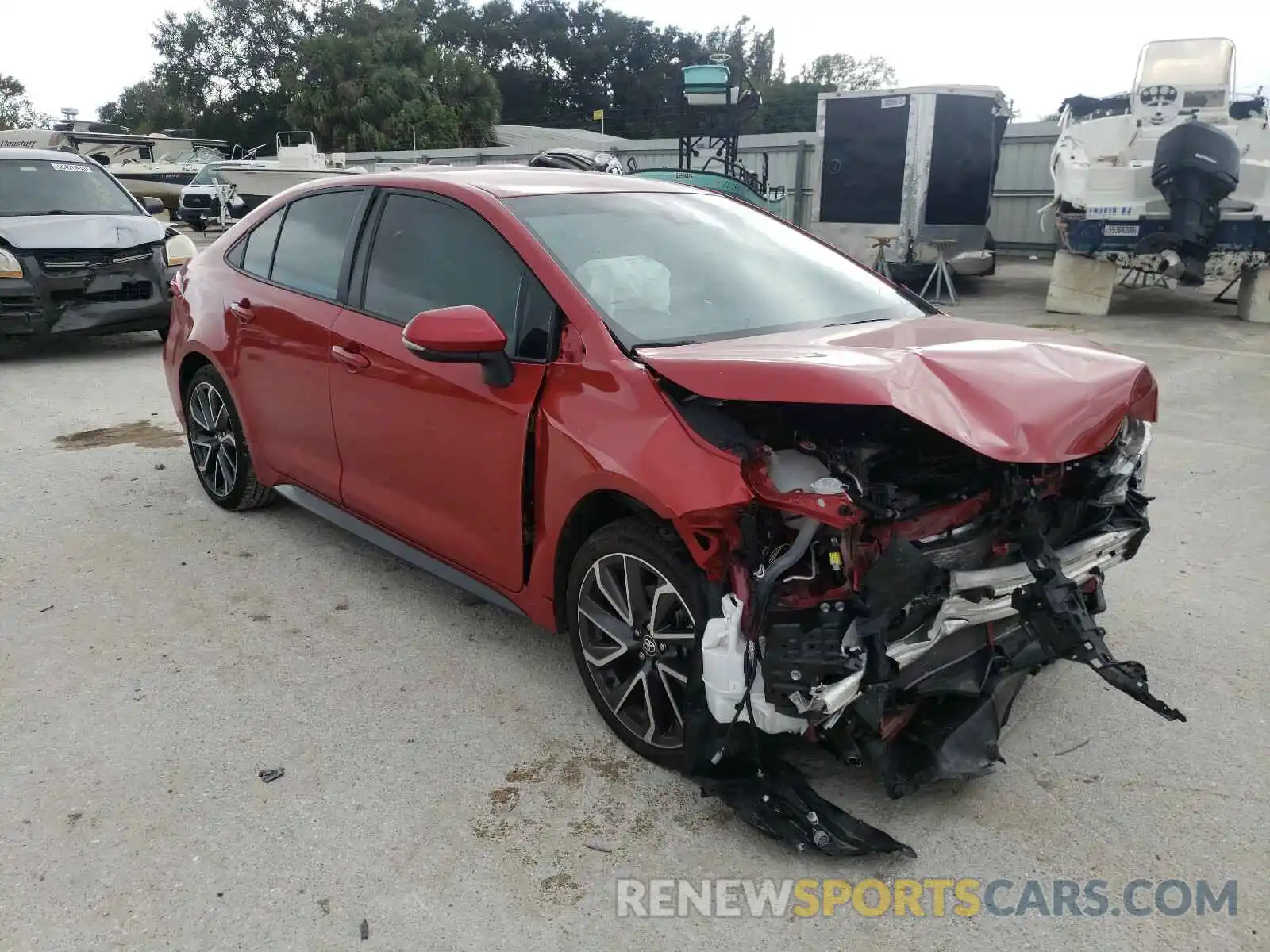 1 Photograph of a damaged car 5YFS4RCE7LP023455 TOYOTA COROLLA 2020