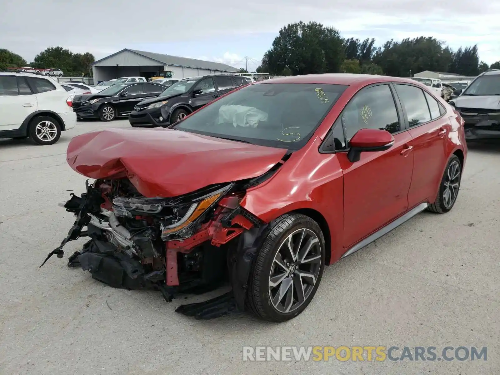 2 Photograph of a damaged car 5YFS4RCE7LP023455 TOYOTA COROLLA 2020