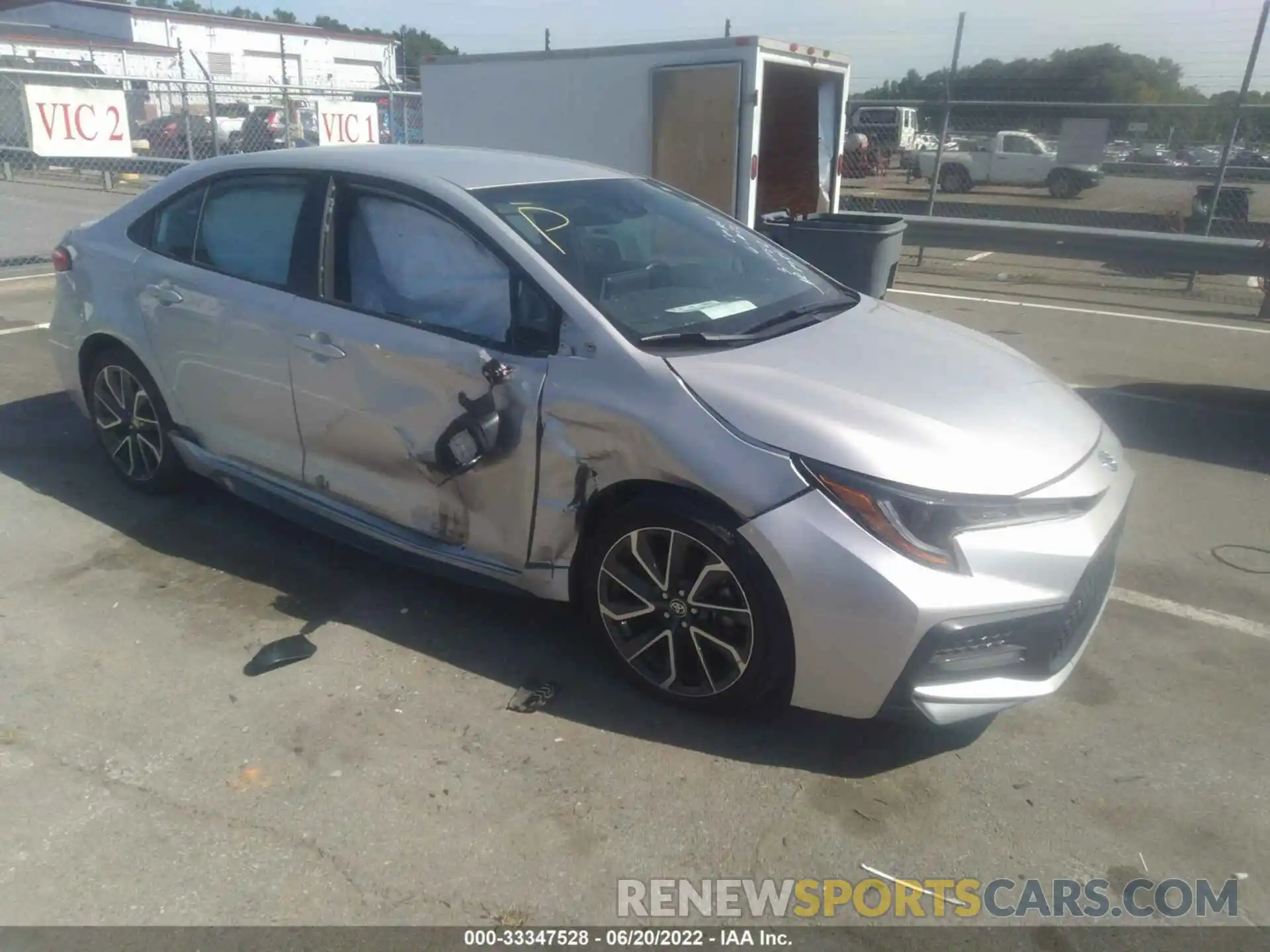 1 Photograph of a damaged car 5YFS4RCE7LP023617 TOYOTA COROLLA 2020