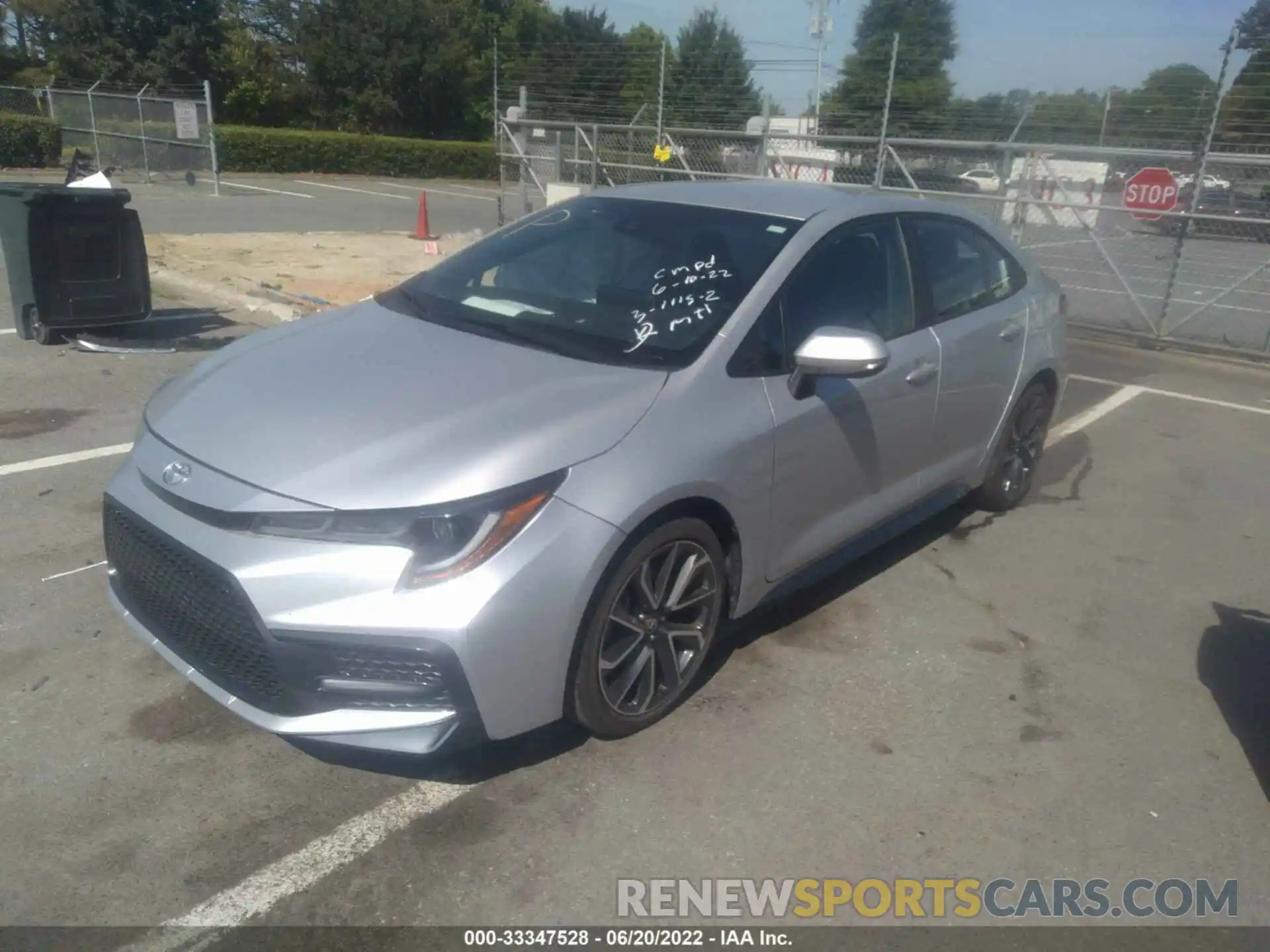 2 Photograph of a damaged car 5YFS4RCE7LP023617 TOYOTA COROLLA 2020