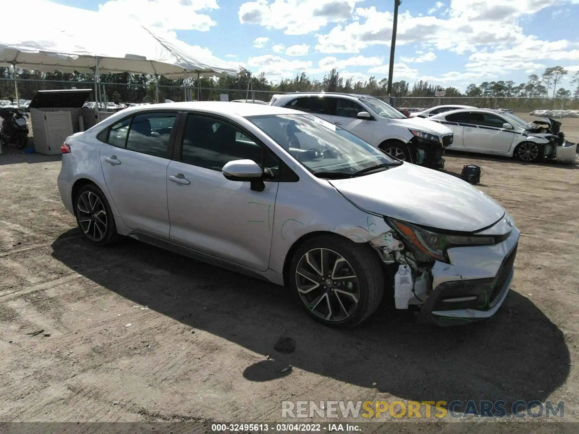 1 Photograph of a damaged car 5YFS4RCE7LP024587 TOYOTA COROLLA 2020