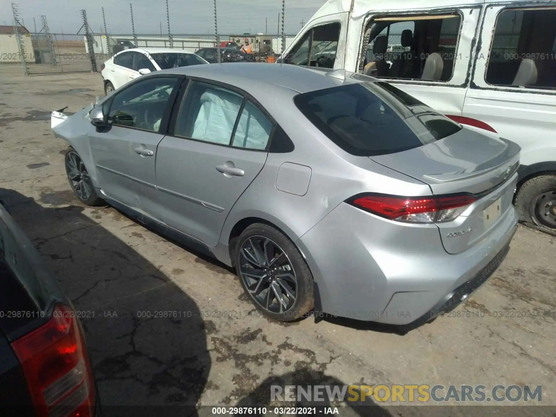 3 Photograph of a damaged car 5YFS4RCE7LP025397 TOYOTA COROLLA 2020