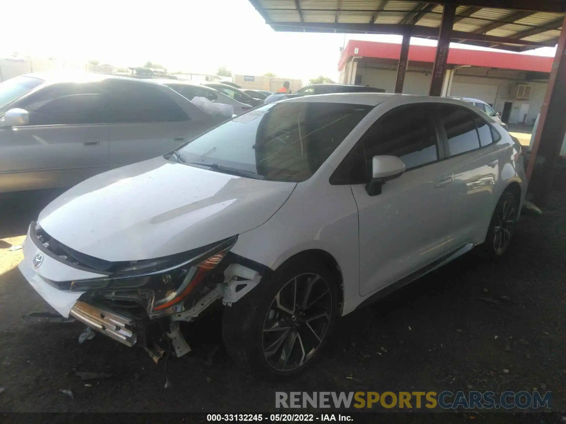 2 Photograph of a damaged car 5YFS4RCE7LP026016 TOYOTA COROLLA 2020