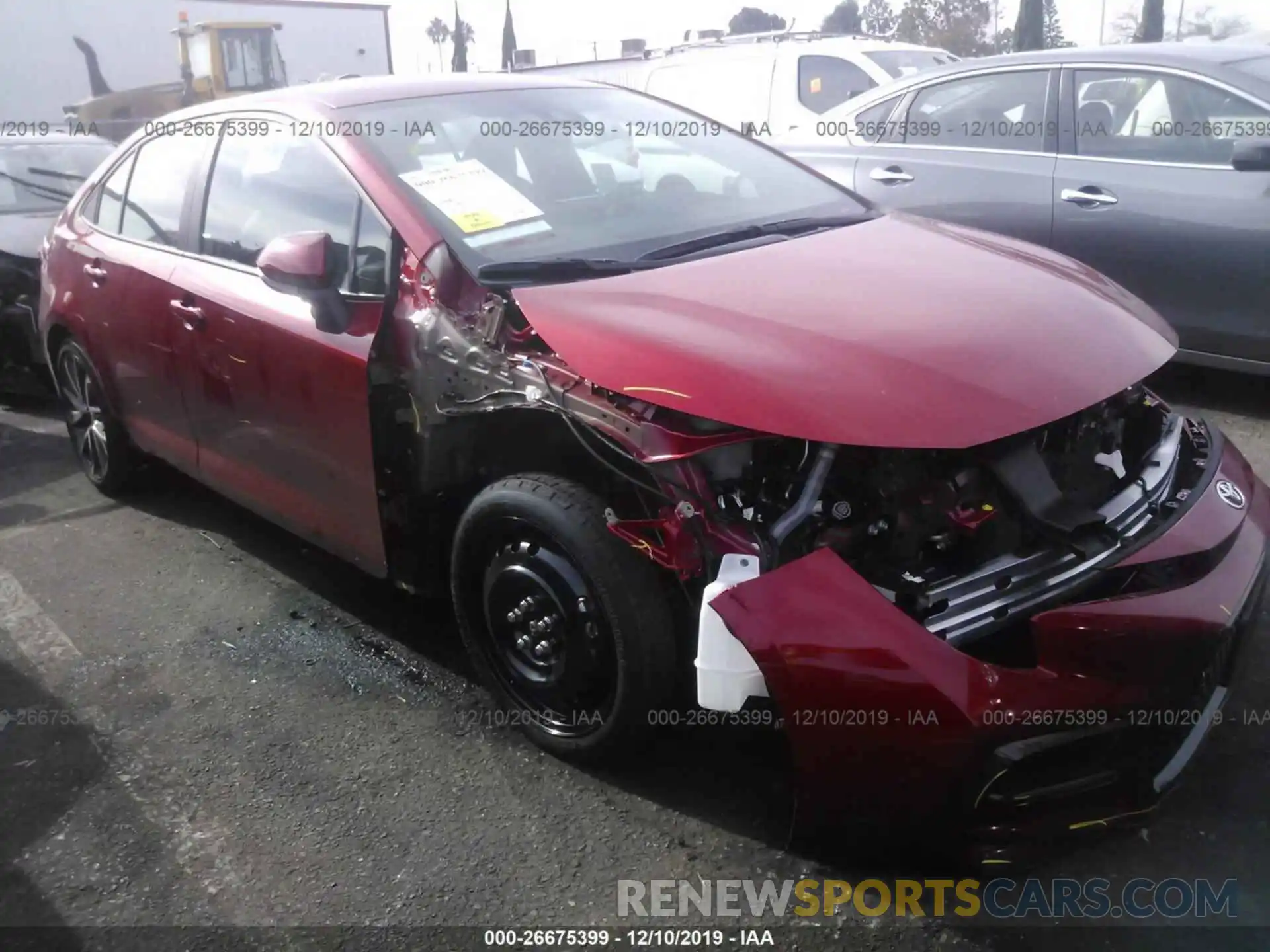 1 Photograph of a damaged car 5YFS4RCE7LP027439 TOYOTA COROLLA 2020