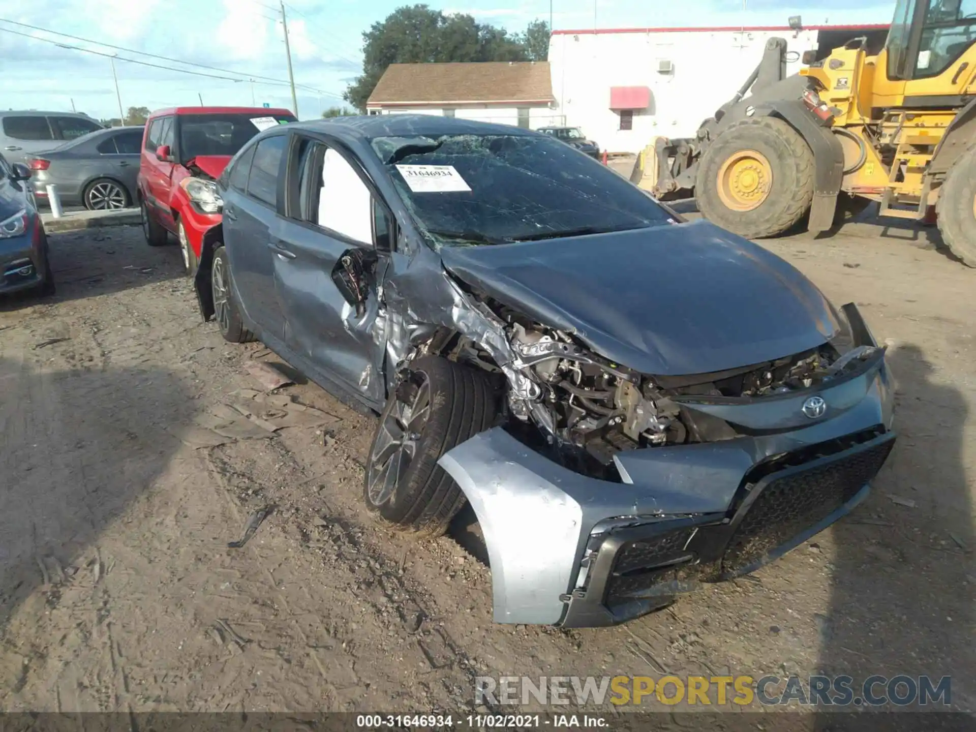 1 Photograph of a damaged car 5YFS4RCE7LP027473 TOYOTA COROLLA 2020