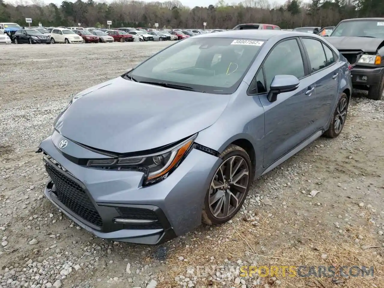 2 Photograph of a damaged car 5YFS4RCE7LP033032 TOYOTA COROLLA 2020