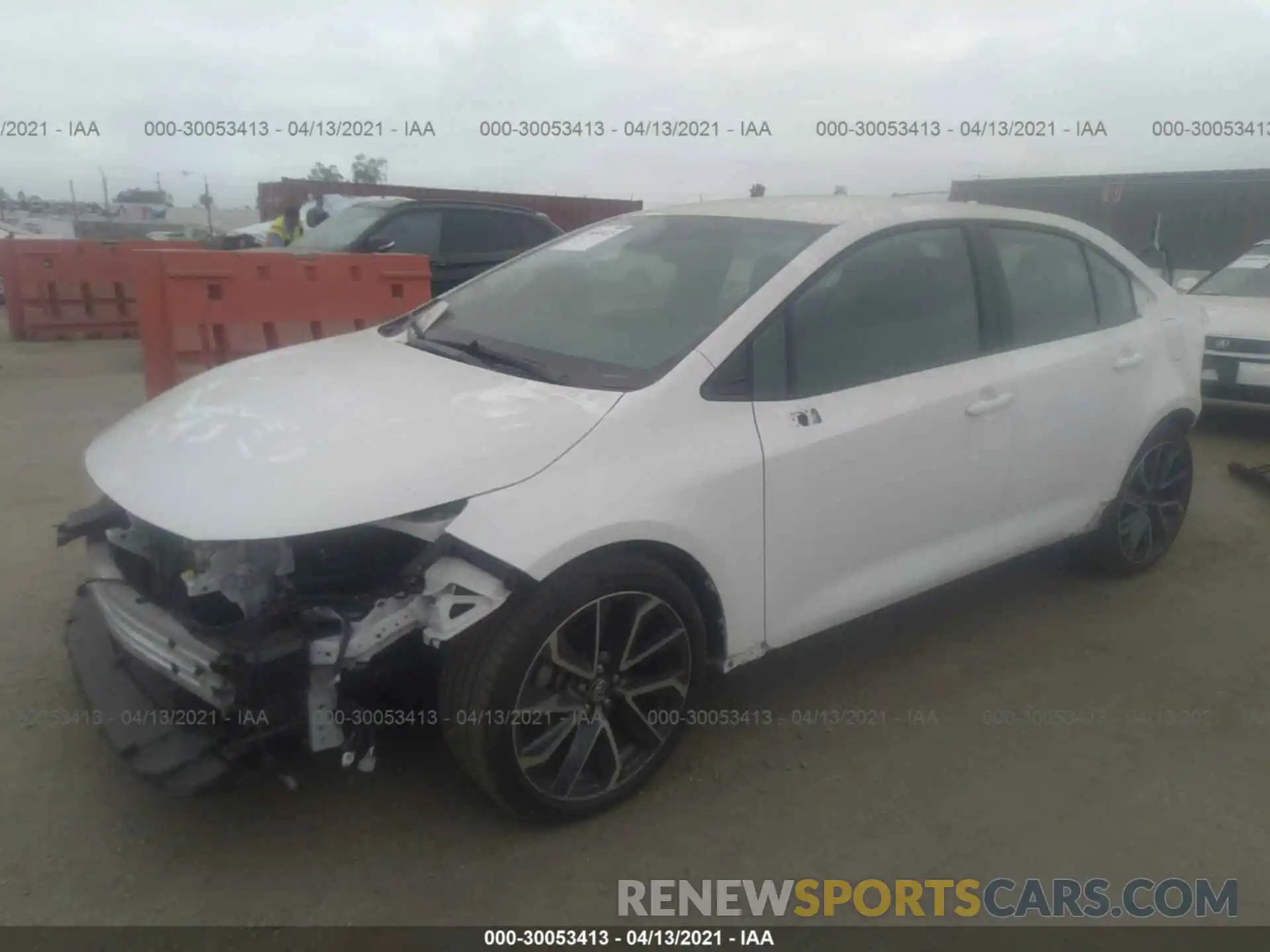 2 Photograph of a damaged car 5YFS4RCE7LP033855 TOYOTA COROLLA 2020