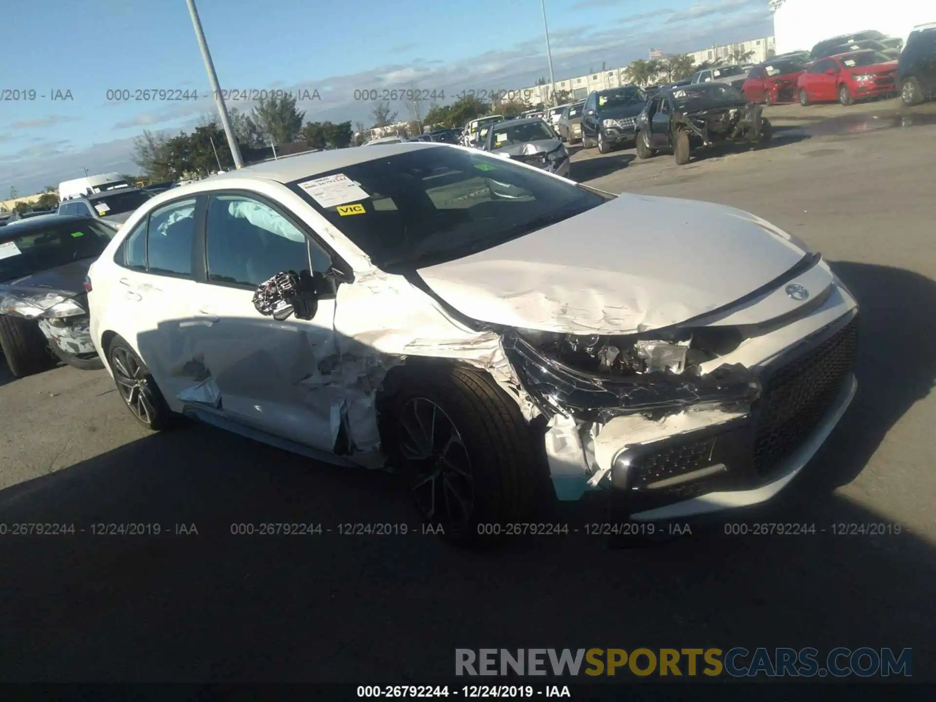 1 Photograph of a damaged car 5YFS4RCE7LP034777 TOYOTA COROLLA 2020