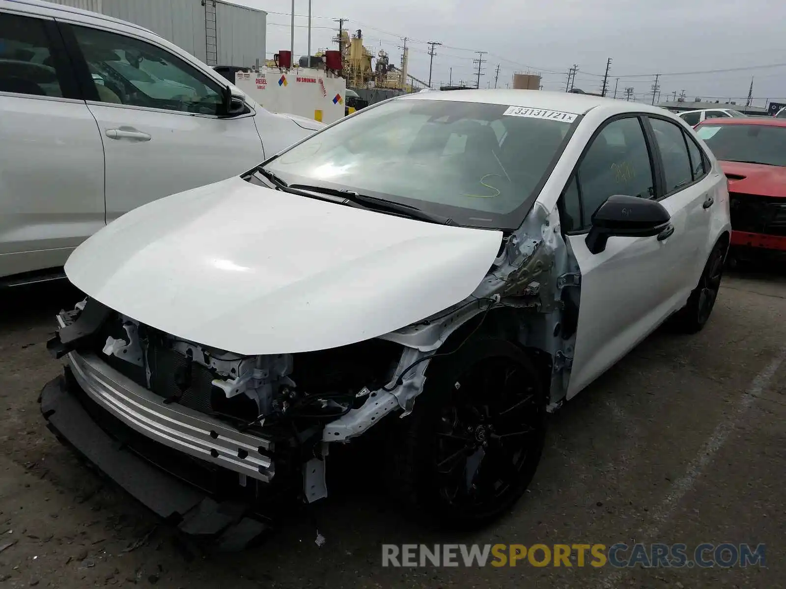 2 Photograph of a damaged car 5YFS4RCE7LP037890 TOYOTA COROLLA 2020