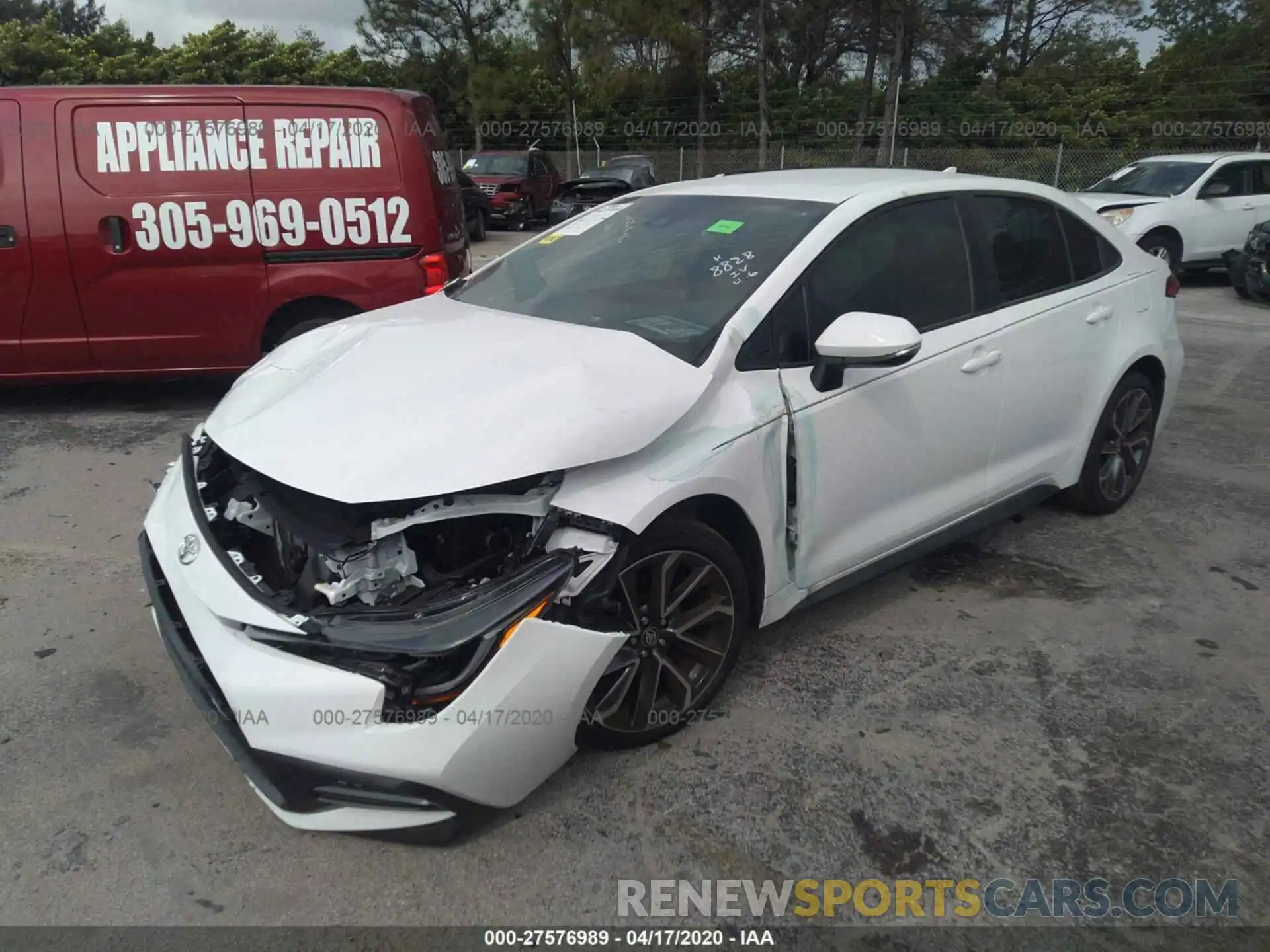 2 Photograph of a damaged car 5YFS4RCE7LP038828 TOYOTA COROLLA 2020