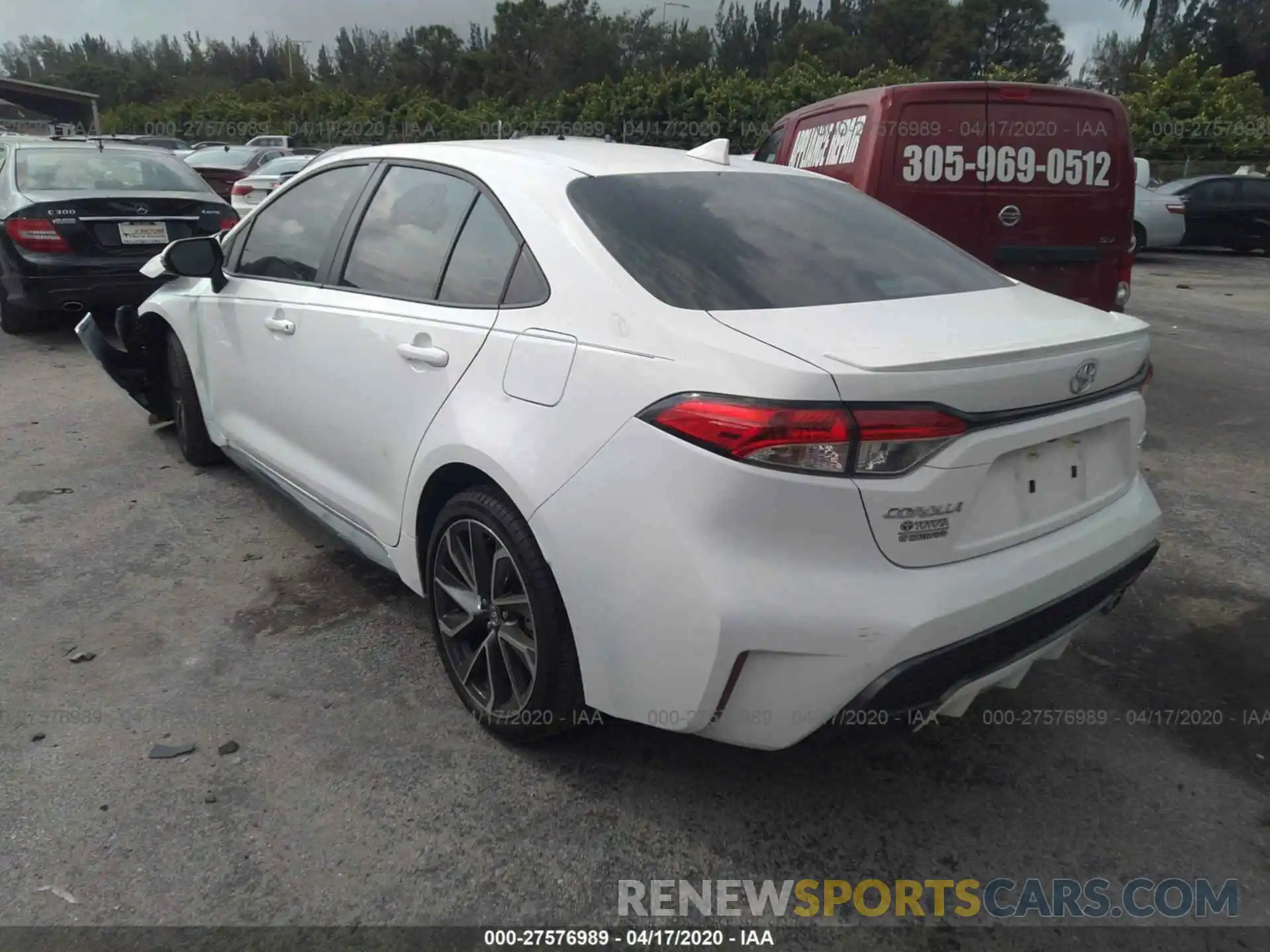 3 Photograph of a damaged car 5YFS4RCE7LP038828 TOYOTA COROLLA 2020