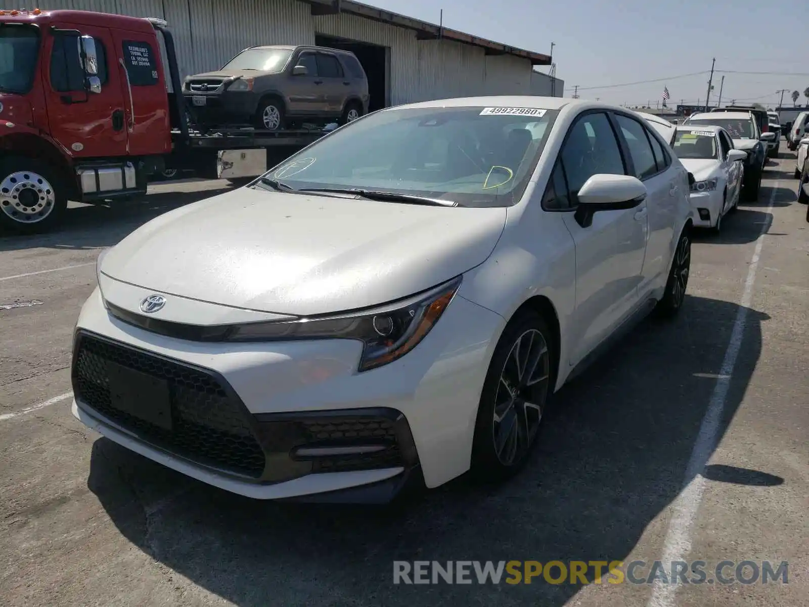 2 Photograph of a damaged car 5YFS4RCE7LP039106 TOYOTA COROLLA 2020