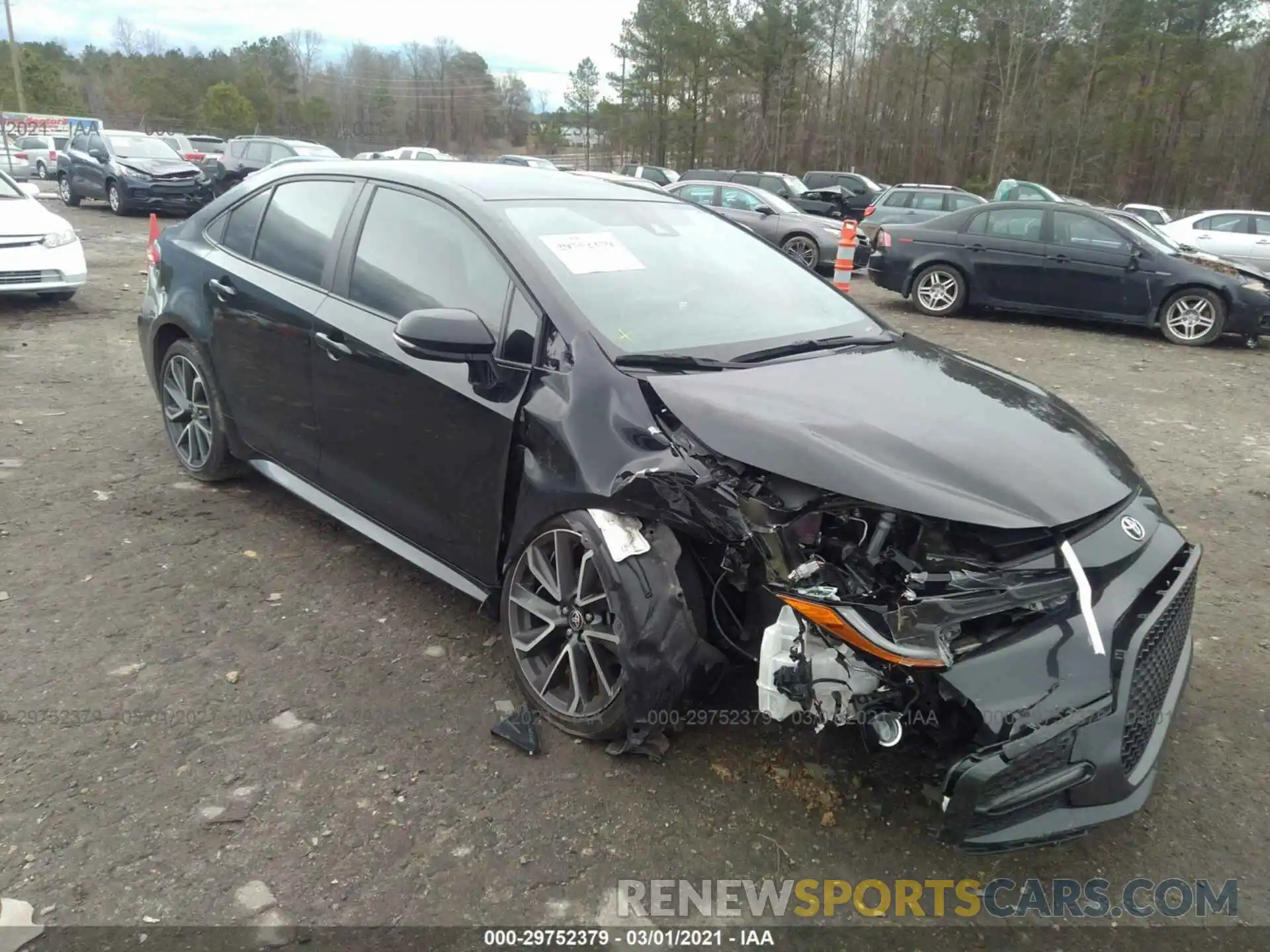 1 Photograph of a damaged car 5YFS4RCE7LP039638 TOYOTA COROLLA 2020