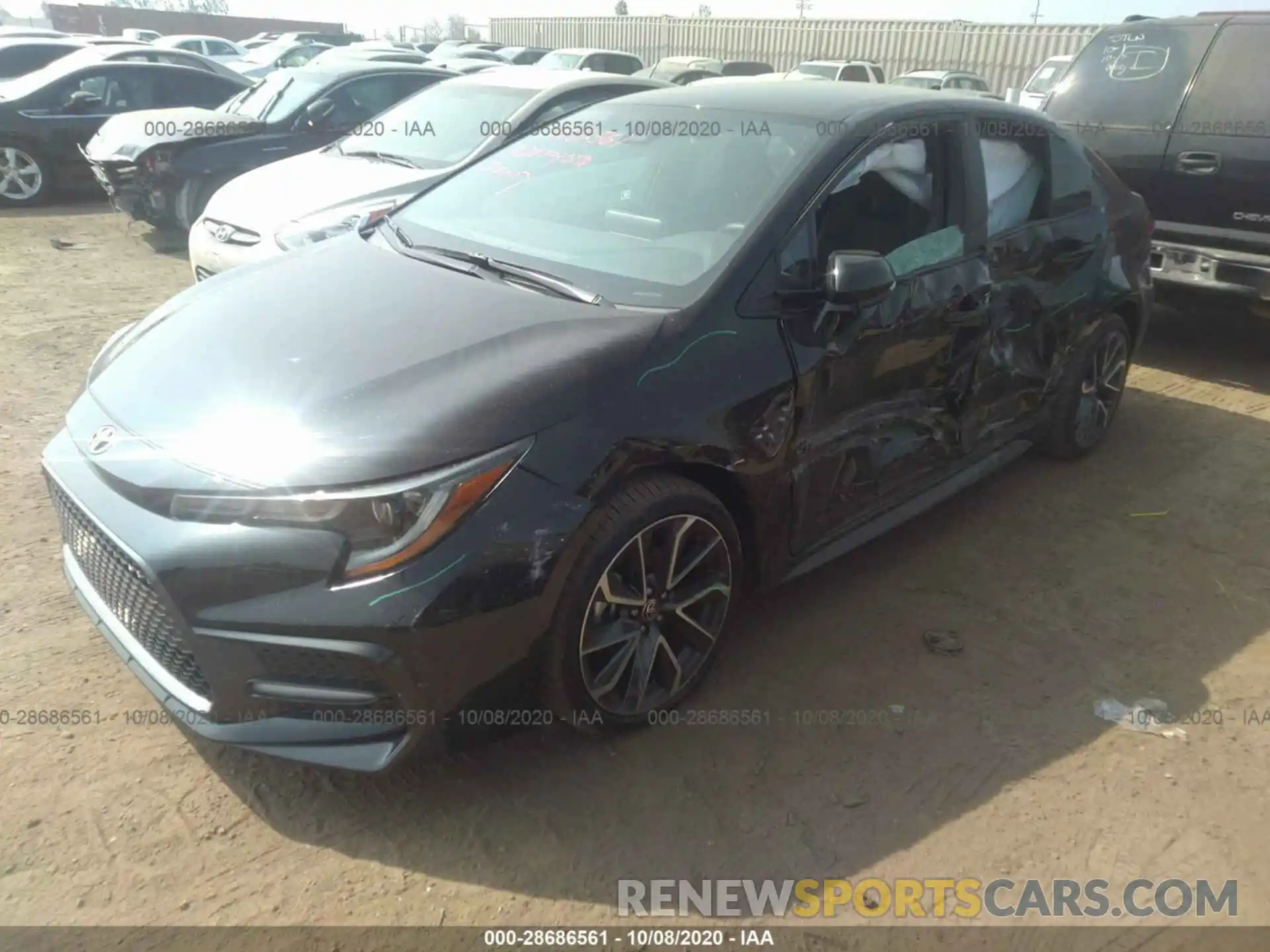 2 Photograph of a damaged car 5YFS4RCE7LP040871 TOYOTA COROLLA 2020