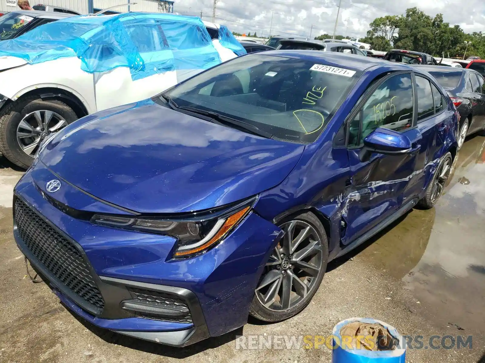 2 Photograph of a damaged car 5YFS4RCE7LP041387 TOYOTA COROLLA 2020