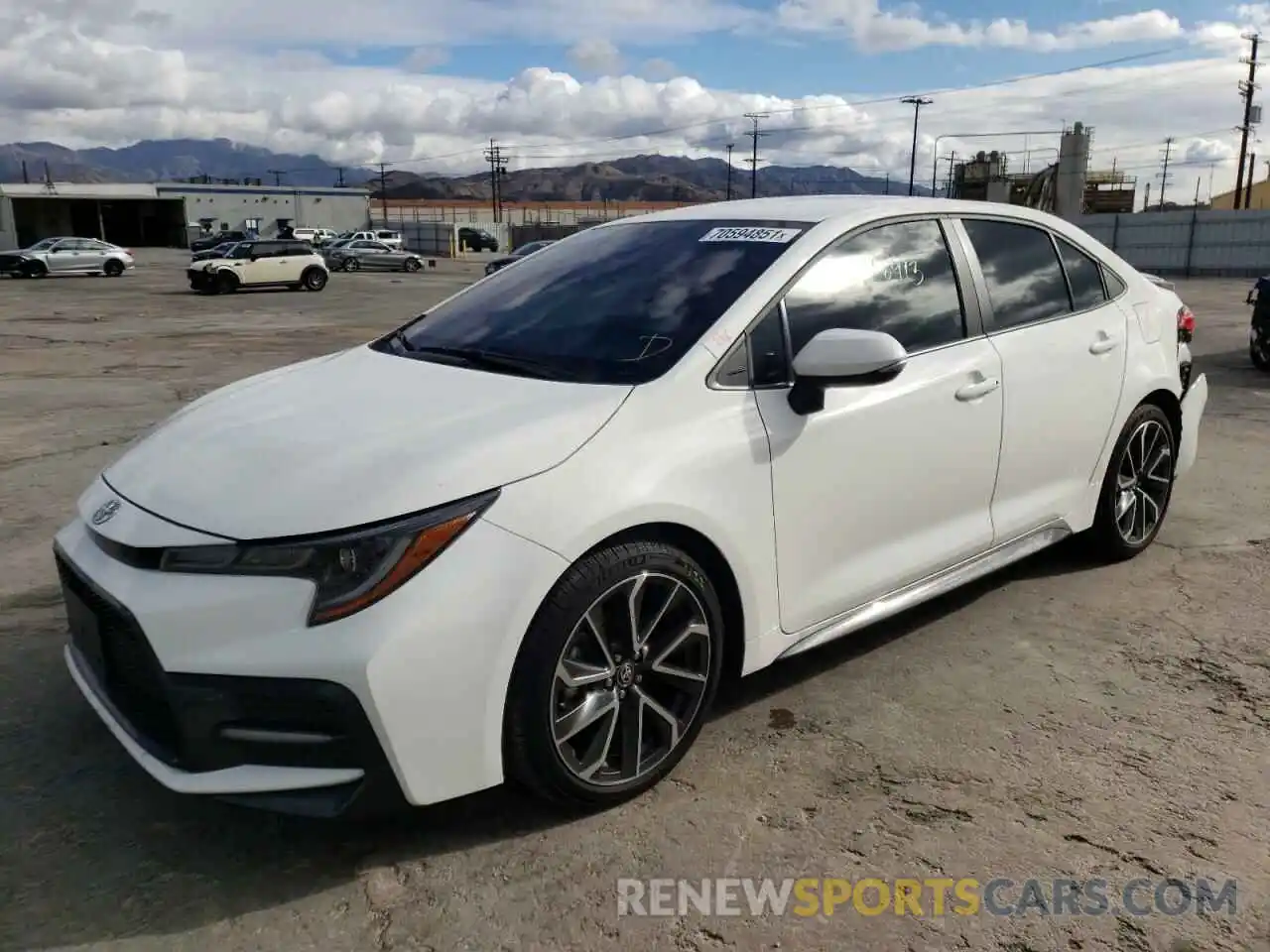 2 Photograph of a damaged car 5YFS4RCE7LP042376 TOYOTA COROLLA 2020