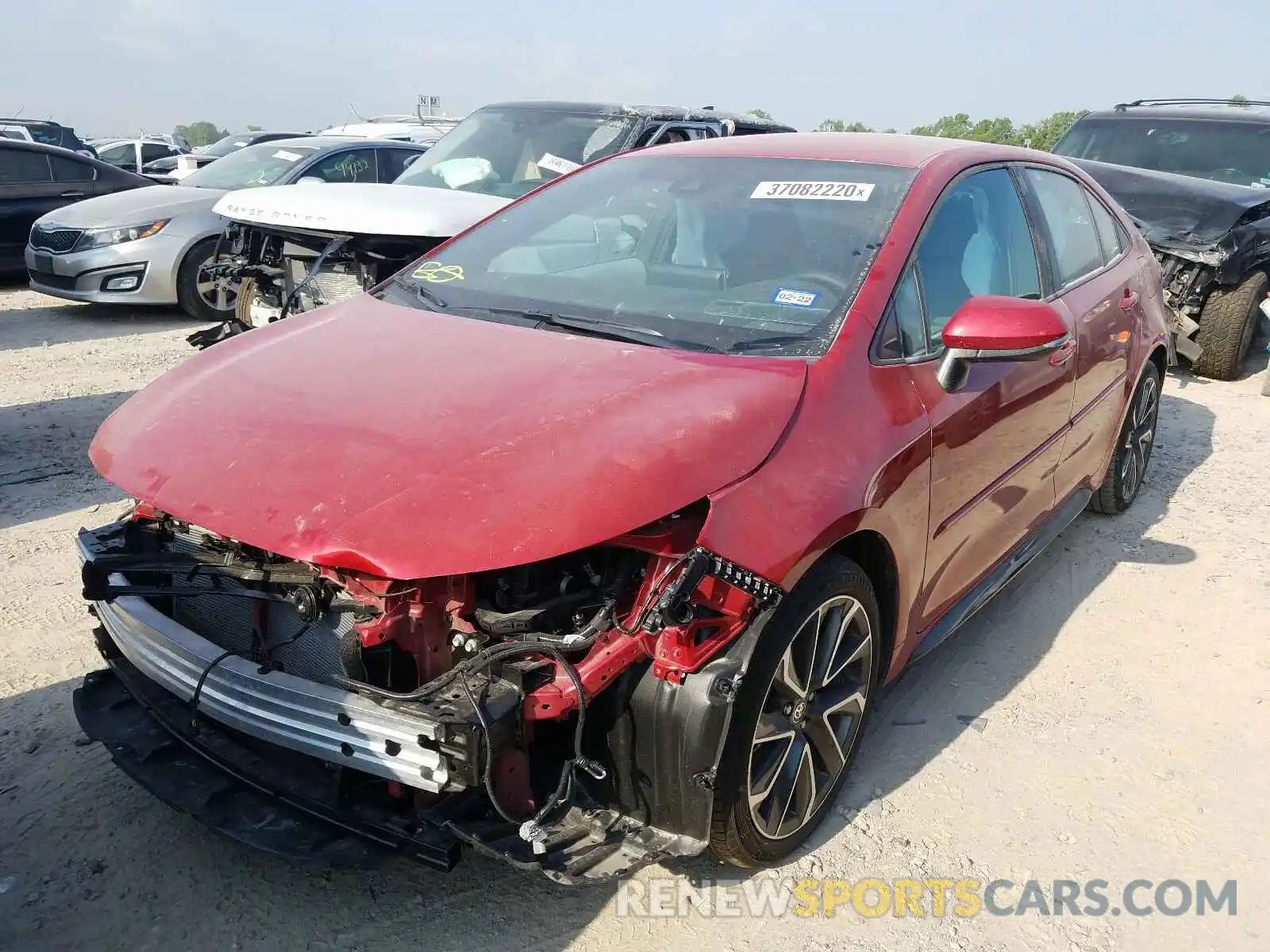 2 Photograph of a damaged car 5YFS4RCE7LP044225 TOYOTA COROLLA 2020