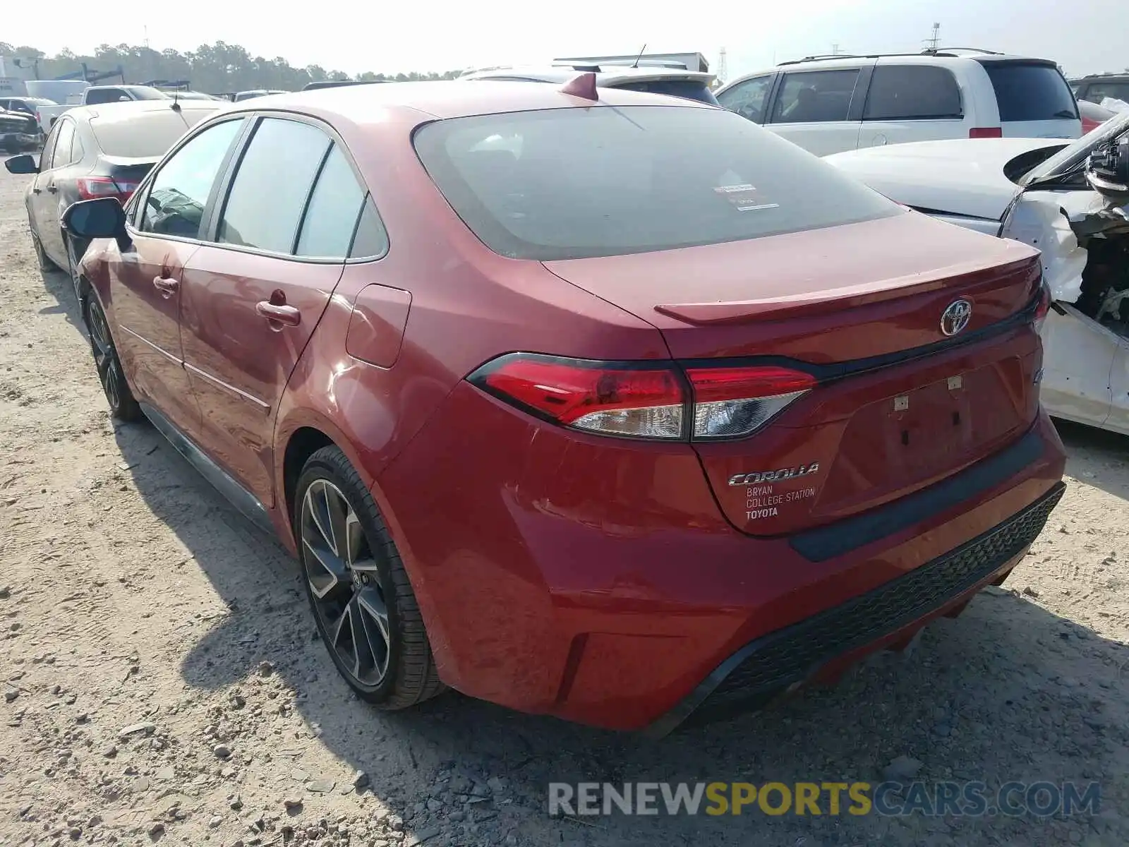 3 Photograph of a damaged car 5YFS4RCE7LP044225 TOYOTA COROLLA 2020