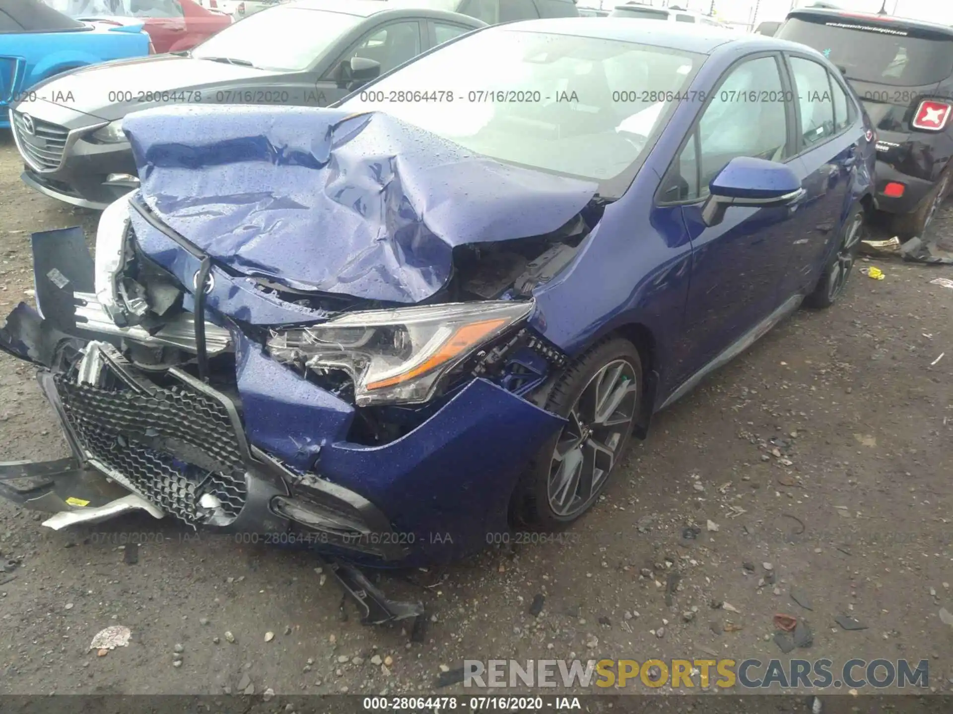 2 Photograph of a damaged car 5YFS4RCE7LP044483 TOYOTA COROLLA 2020