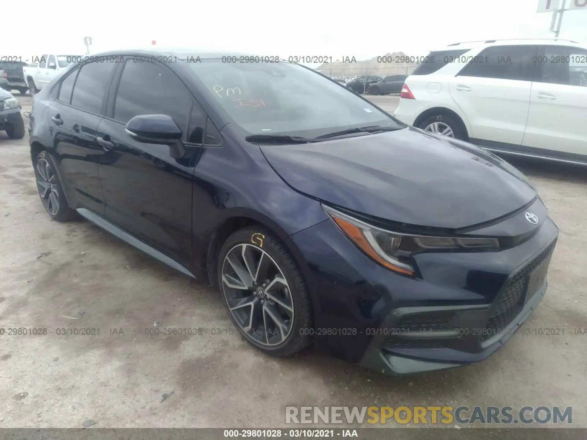 1 Photograph of a damaged car 5YFS4RCE7LP044578 TOYOTA COROLLA 2020