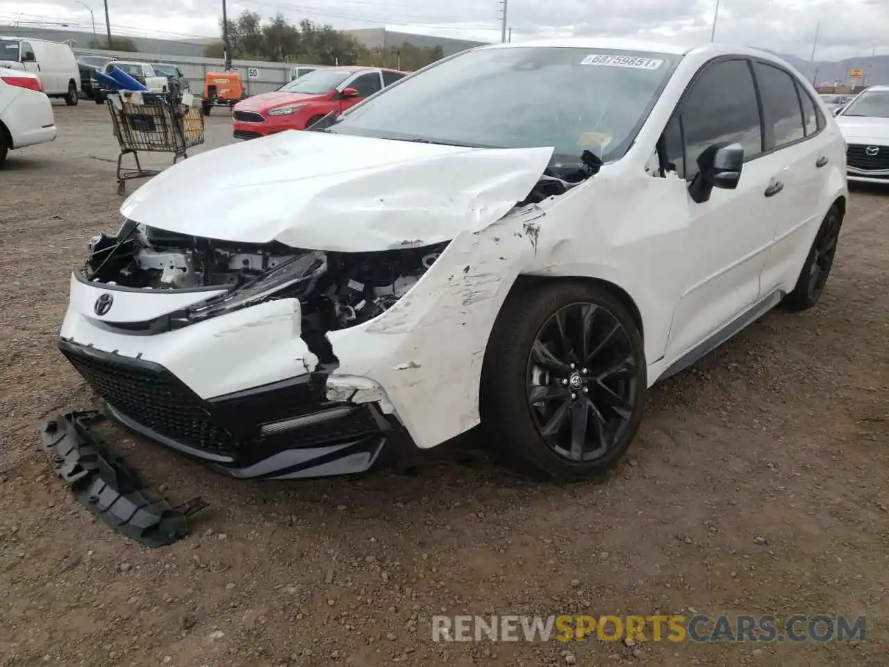 2 Photograph of a damaged car 5YFS4RCE7LP045326 TOYOTA COROLLA 2020