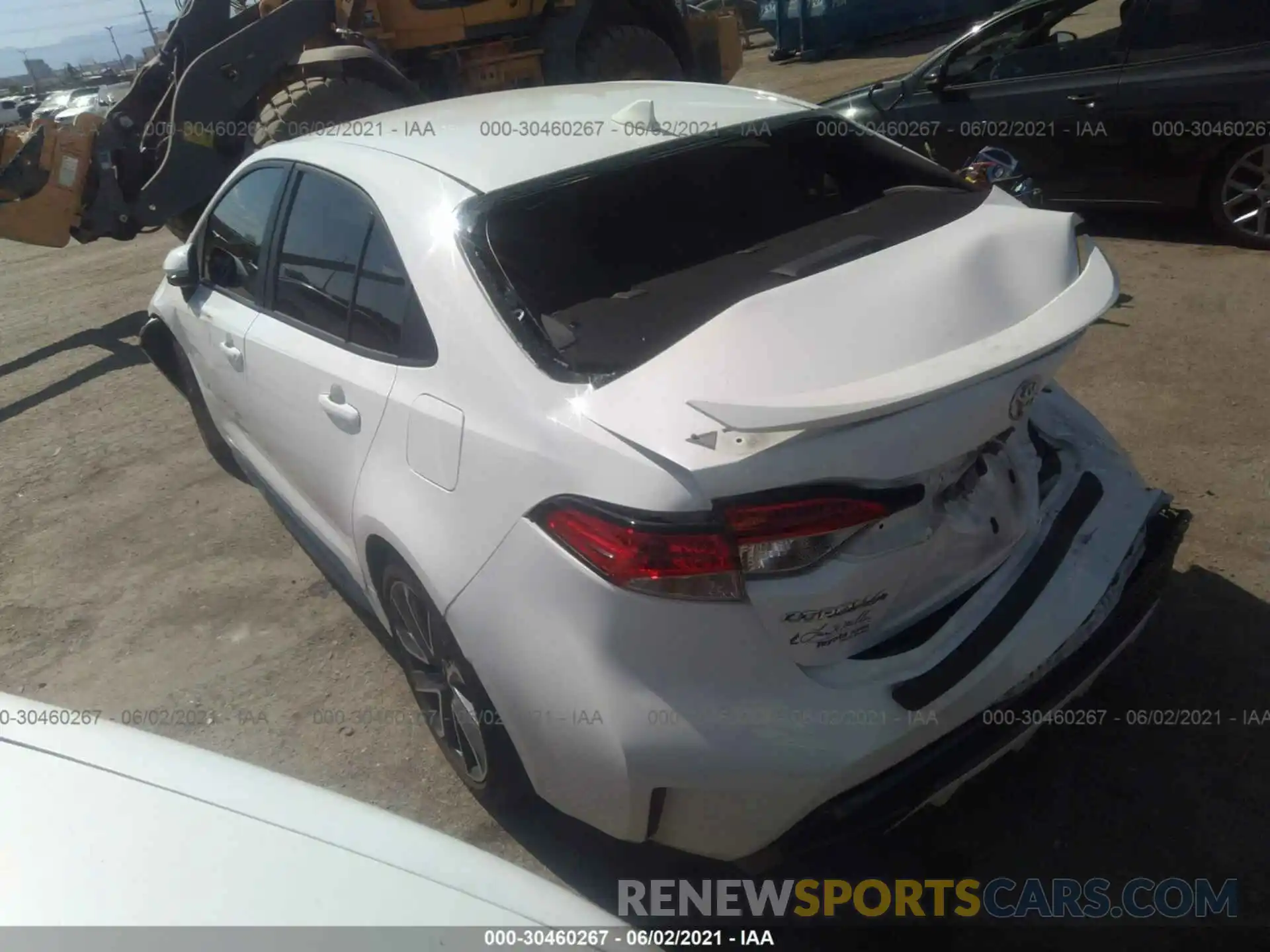 3 Photograph of a damaged car 5YFS4RCE7LP045861 TOYOTA COROLLA 2020