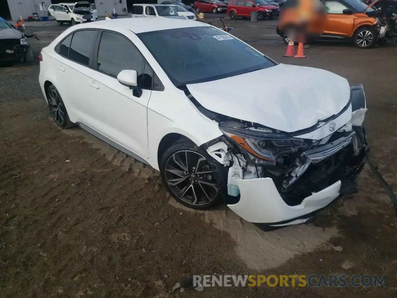 1 Photograph of a damaged car 5YFS4RCE7LP046587 TOYOTA COROLLA 2020