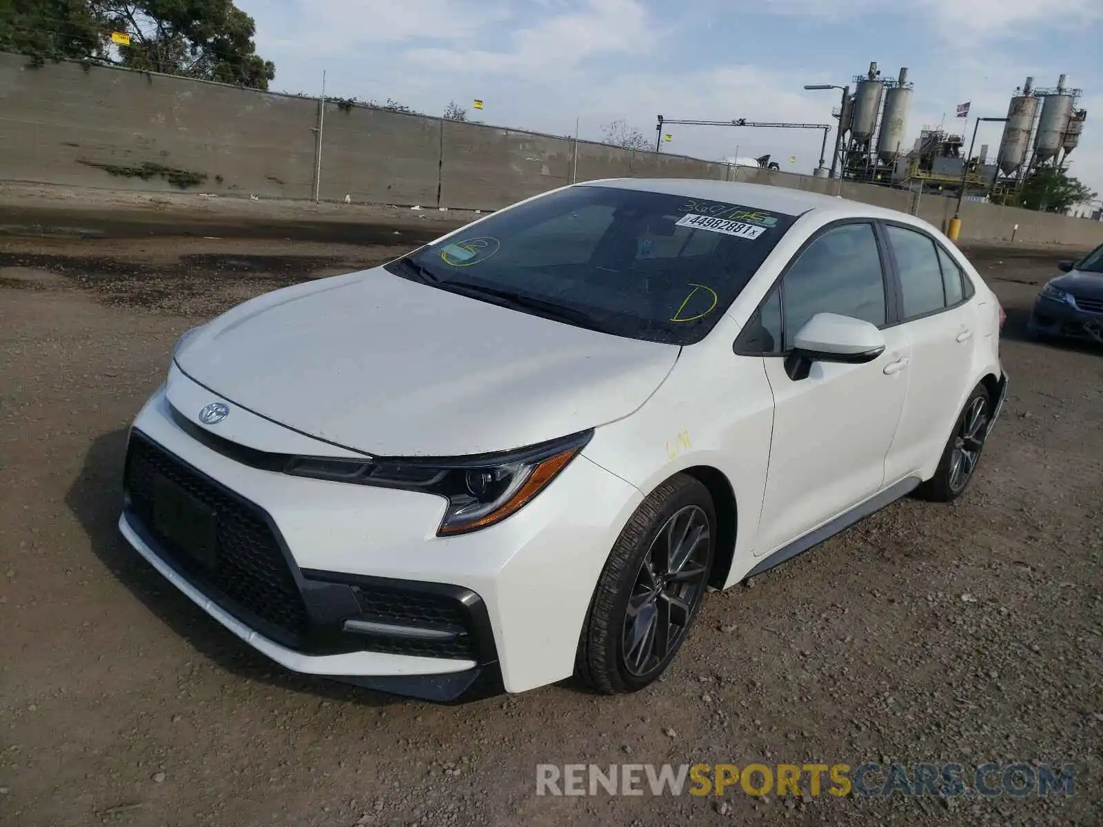 2 Photograph of a damaged car 5YFS4RCE7LP049232 TOYOTA COROLLA 2020