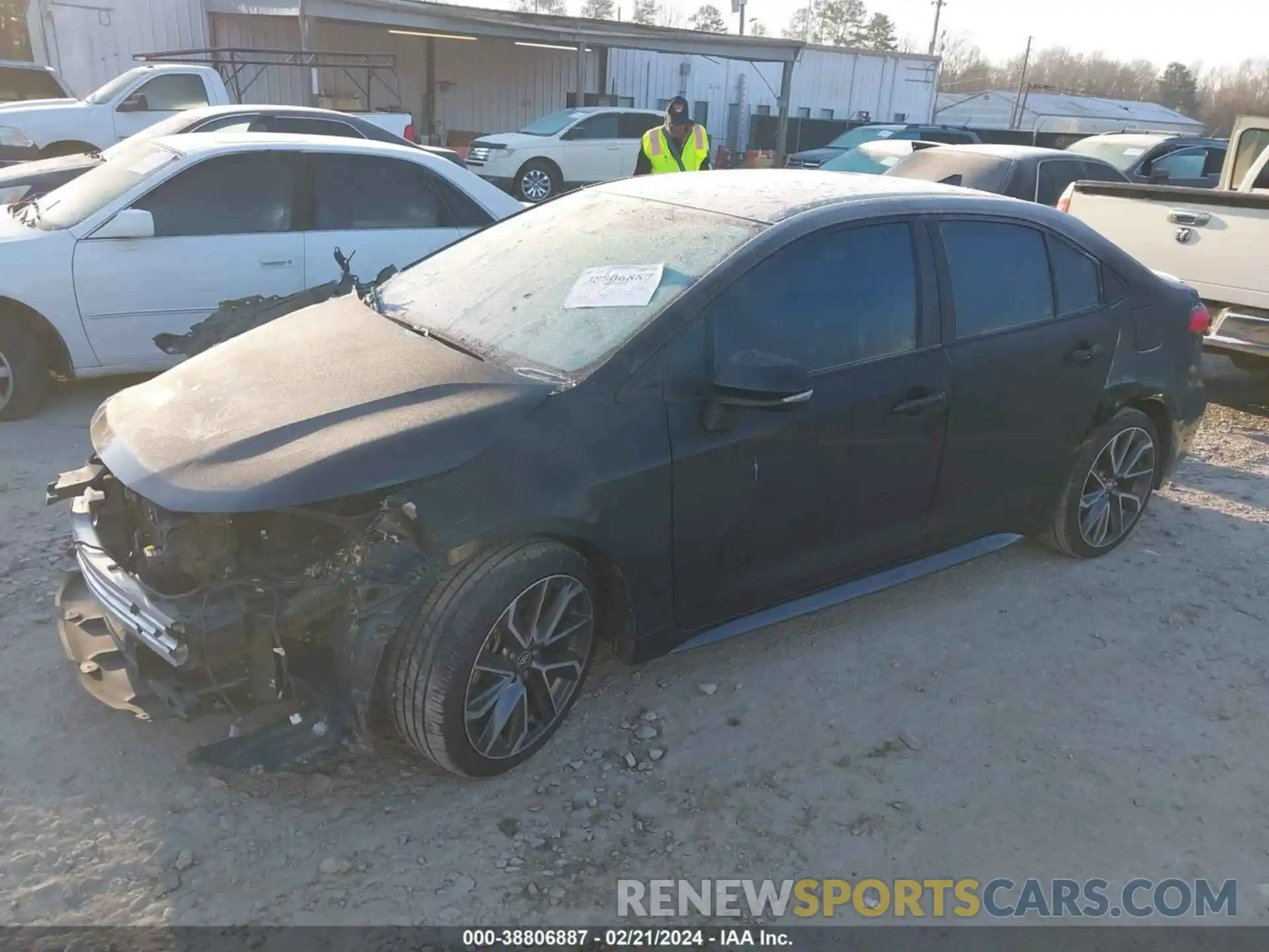 2 Photograph of a damaged car 5YFS4RCE7LP052373 TOYOTA COROLLA 2020